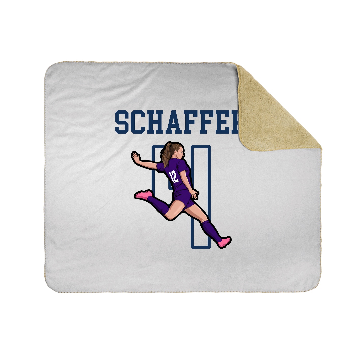 Throw Blanket — Shirsey in White