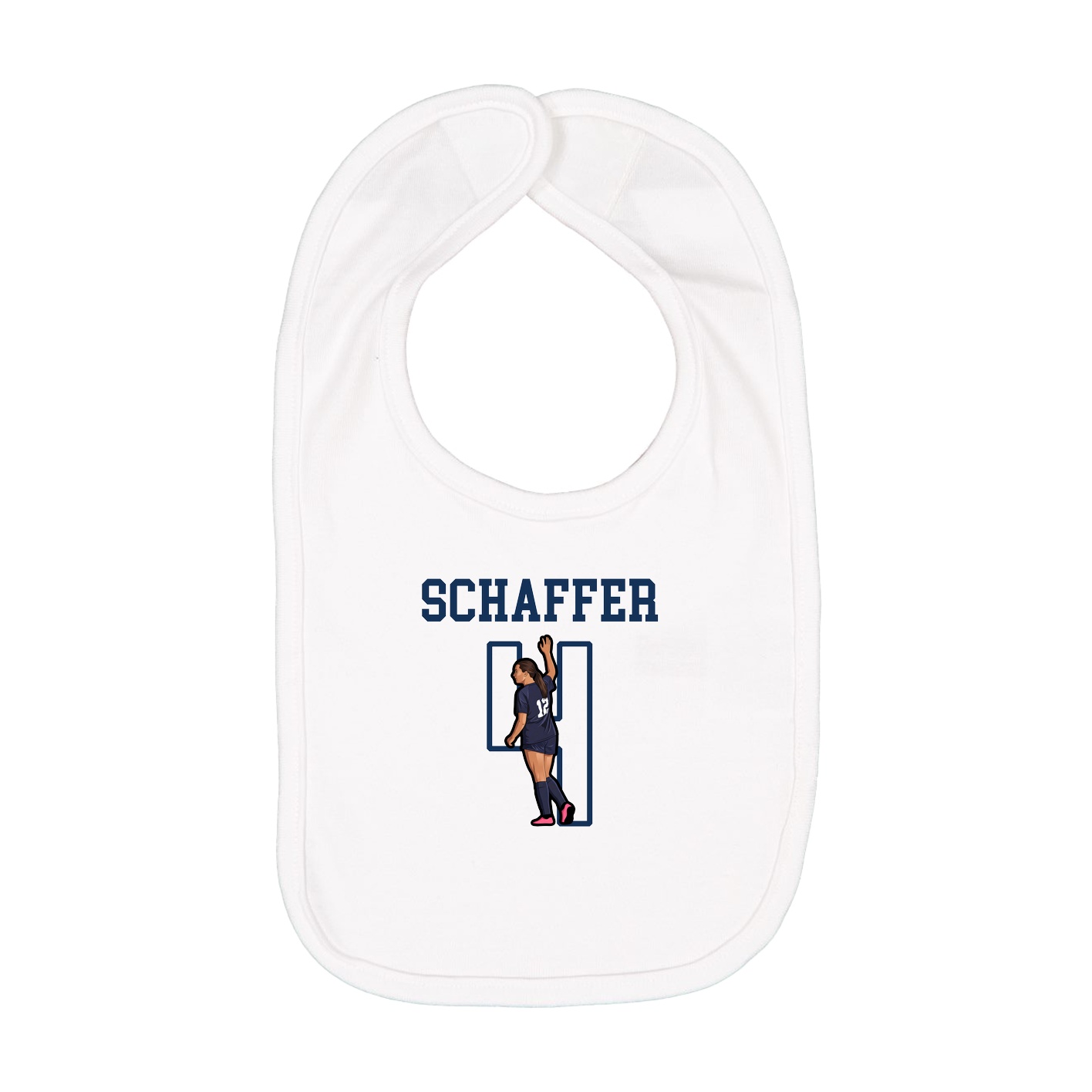 Infant Bib — Shirsey in White