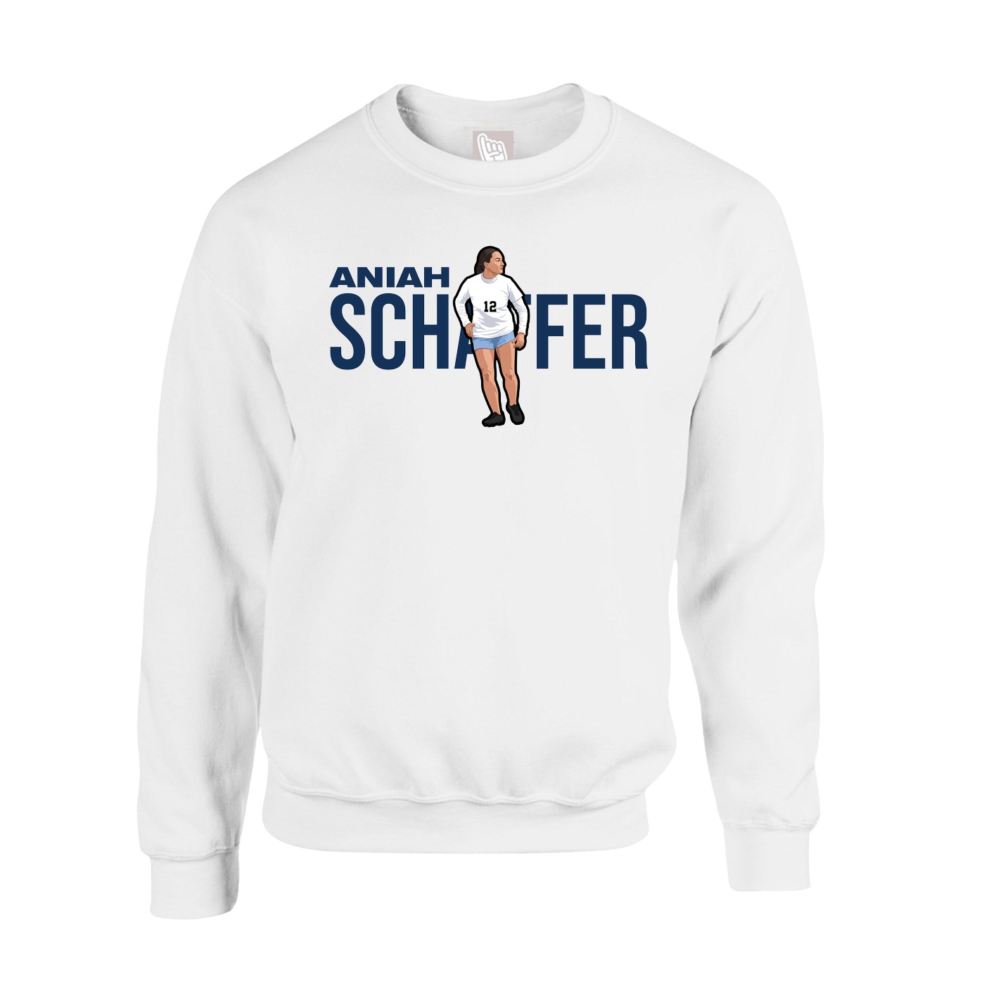 Fleece Crew — Player Name in White