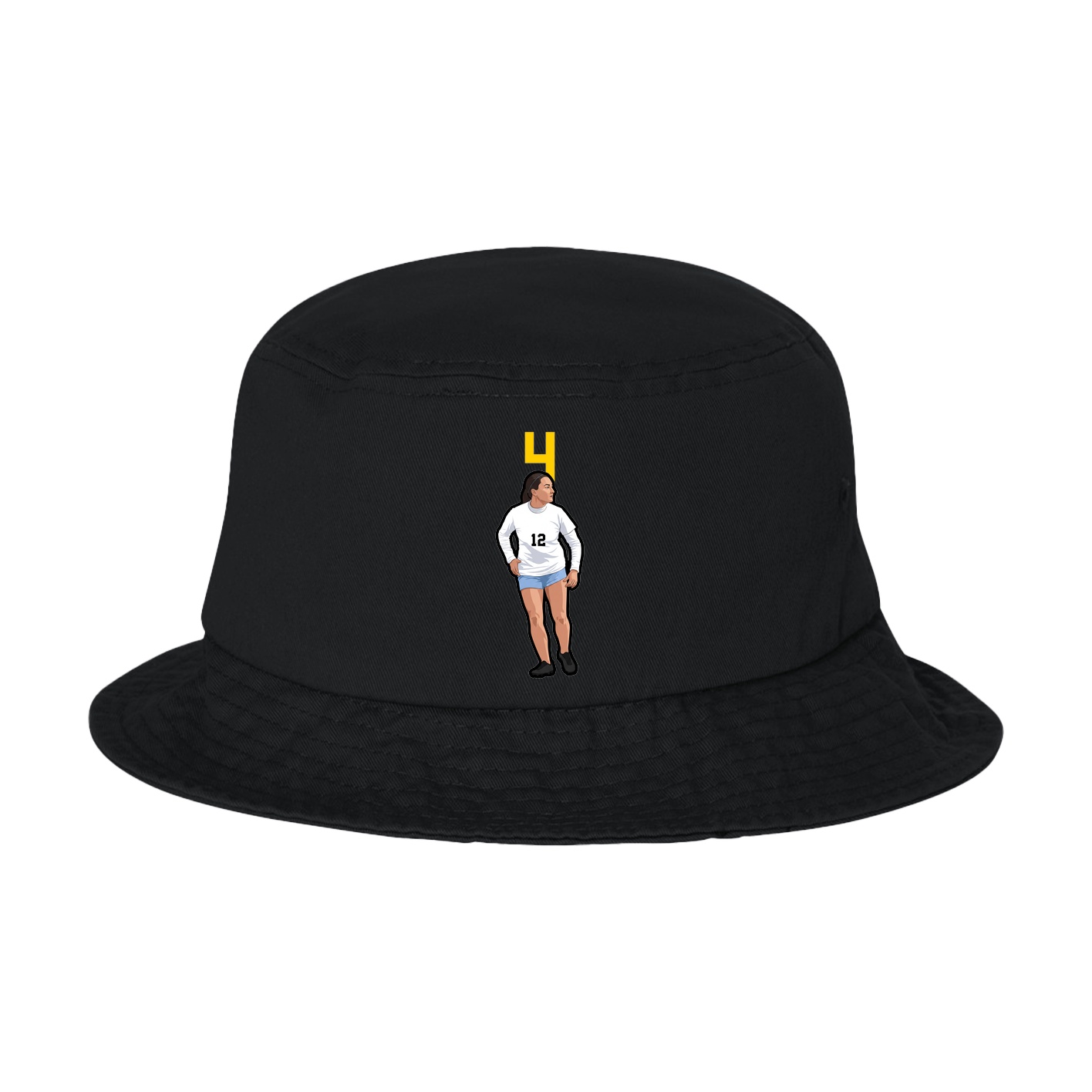 Bucket Cap — Number Top in Black