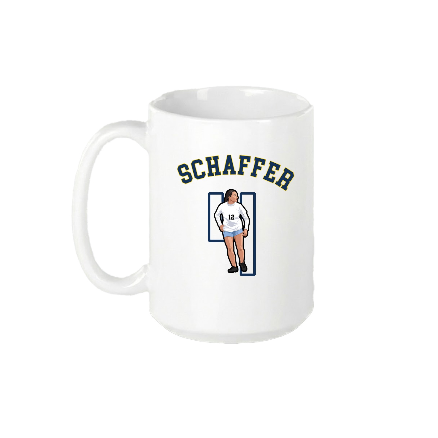 15oz Coffee Mug — Shirsey Arch in White