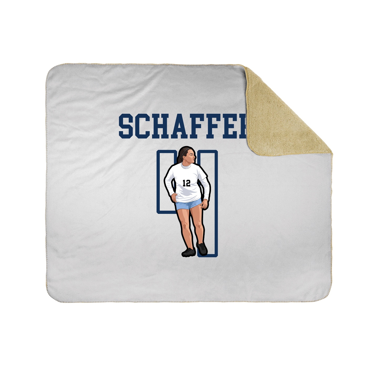 Throw Blanket — Shirsey in White