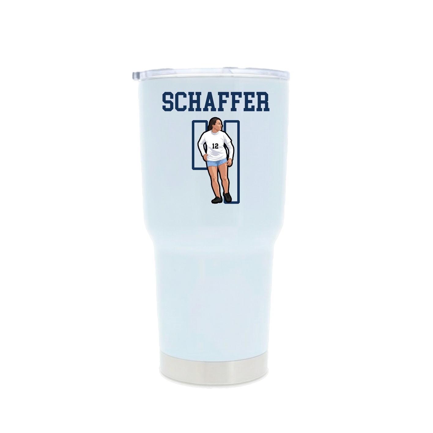 30oz Stainless Steel Tumbler — Shirsey in White