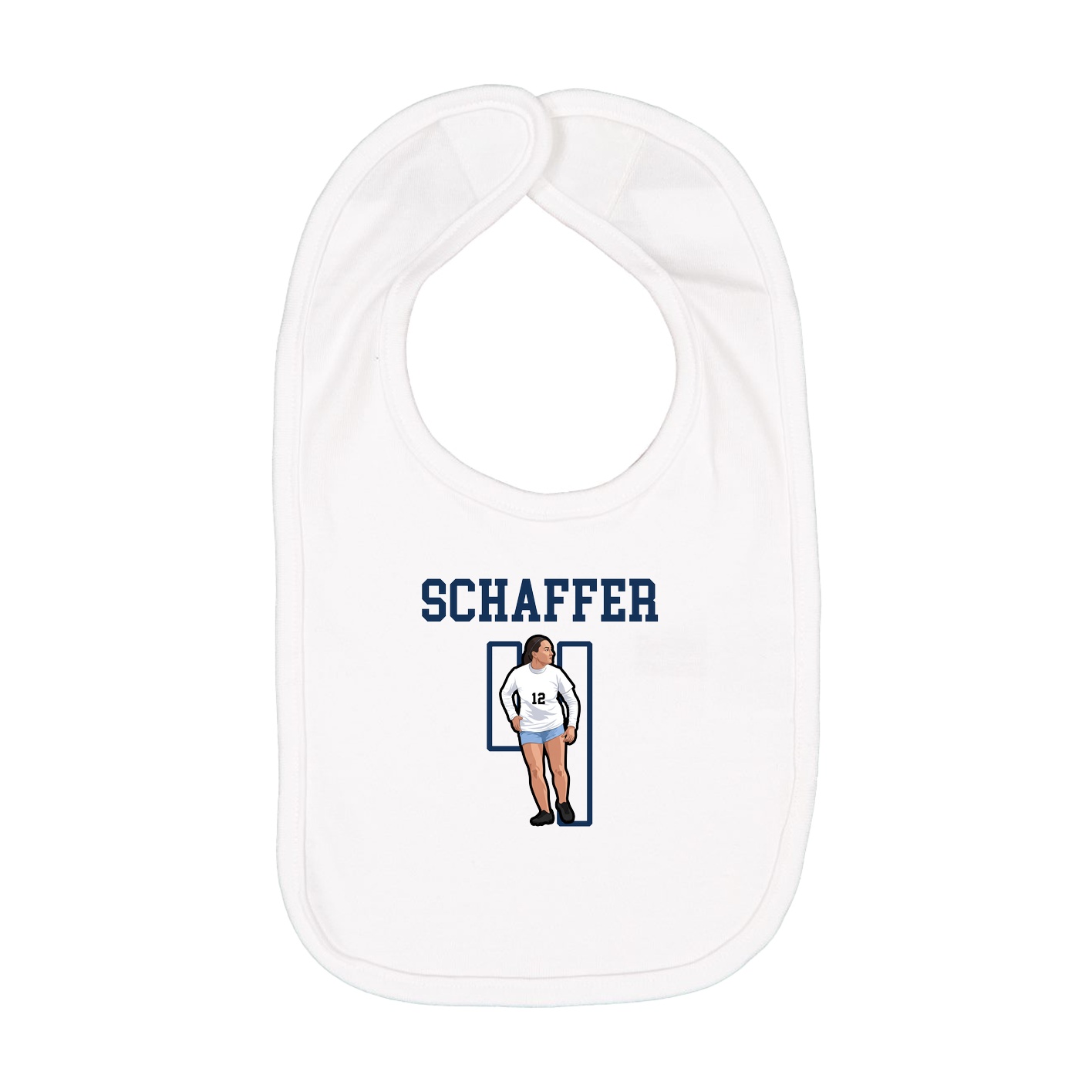 Infant Bib — Shirsey in White