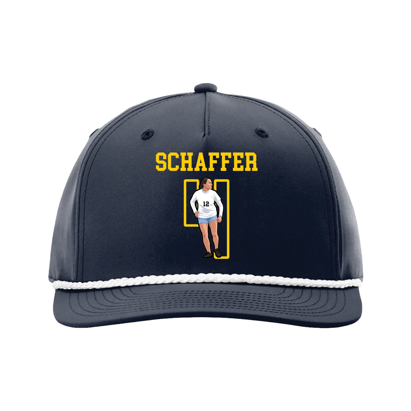 Five-Panel Classic Rope Cap — Shirsey in Navy