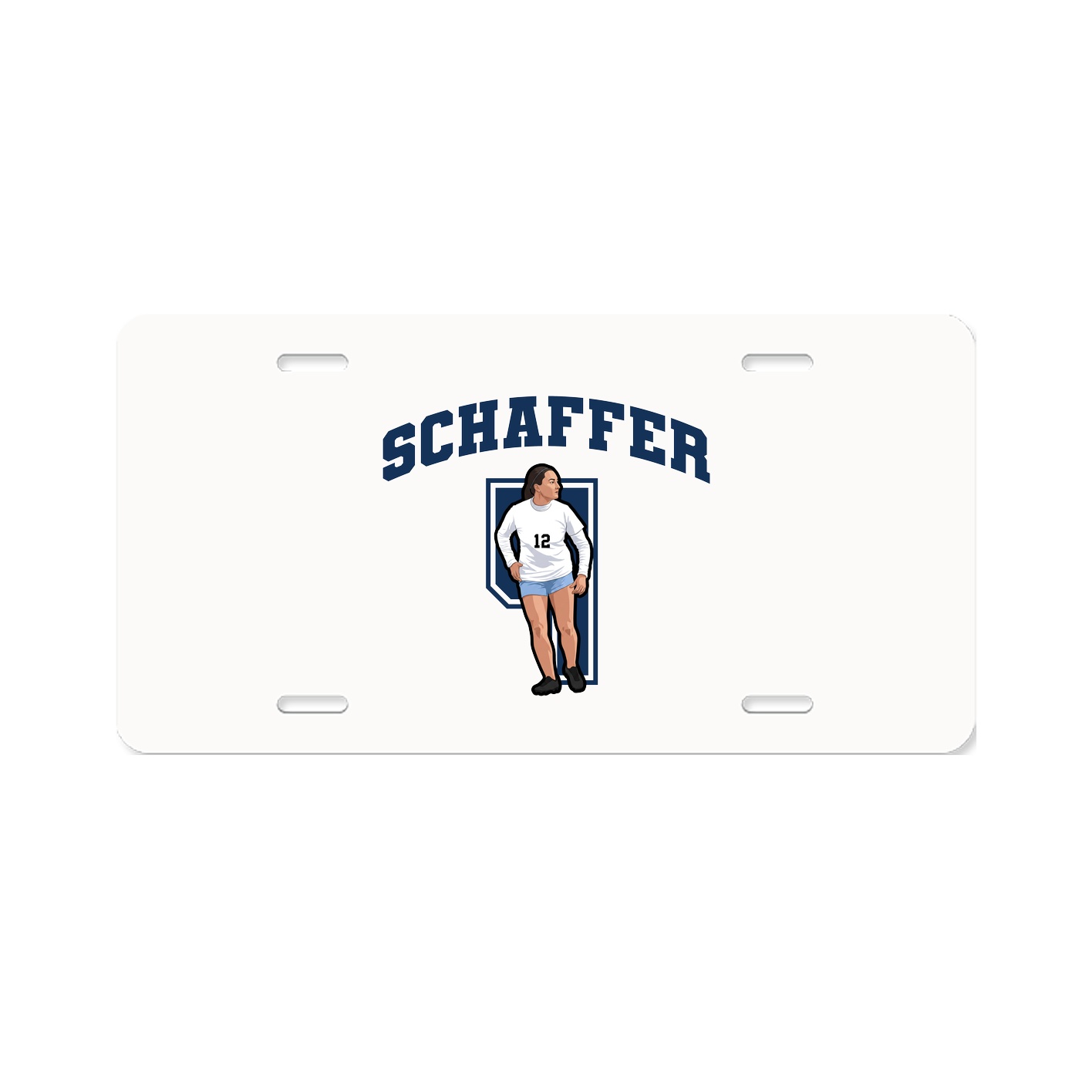 License Plate — Number in Classic
