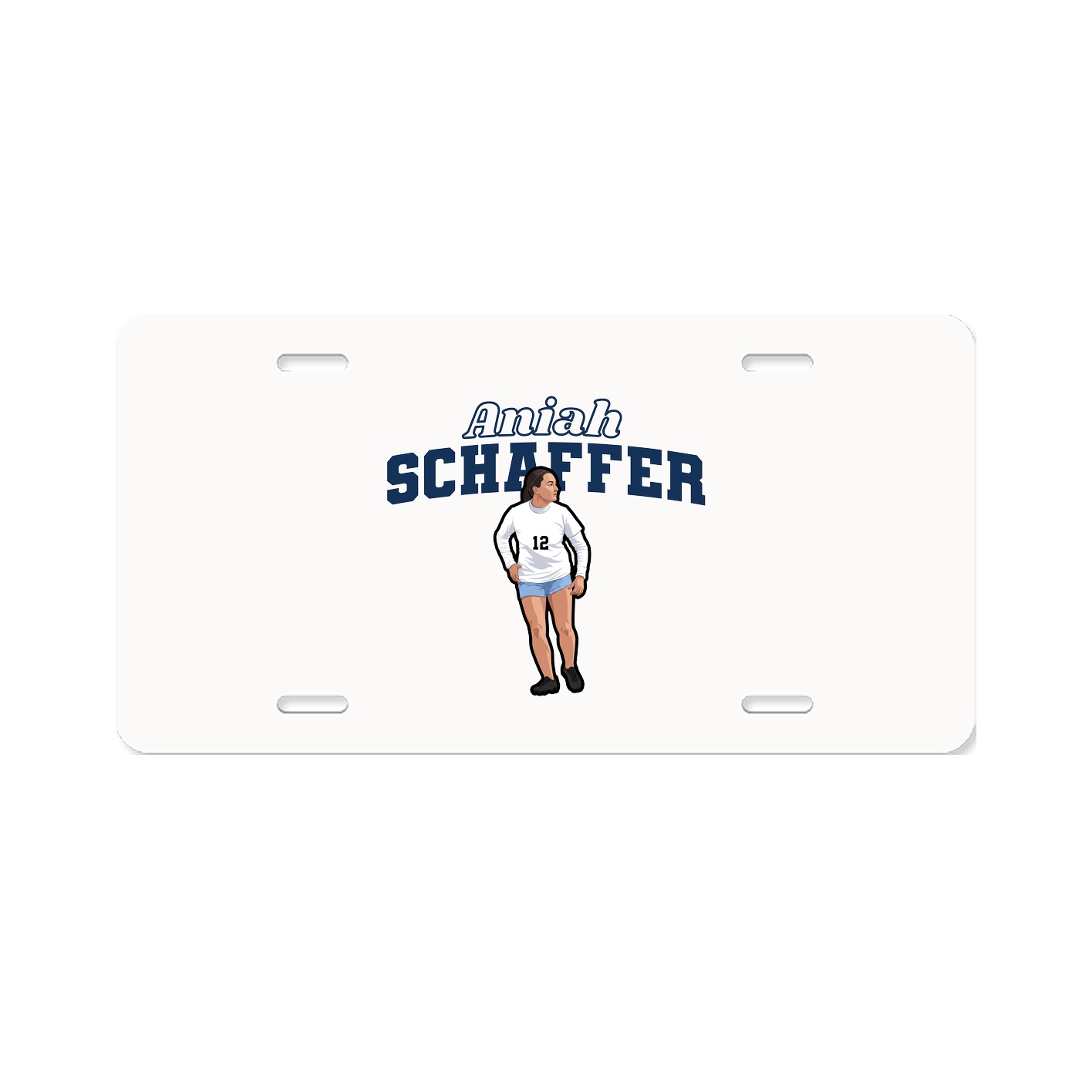 License Plate — Name Arch in Classic