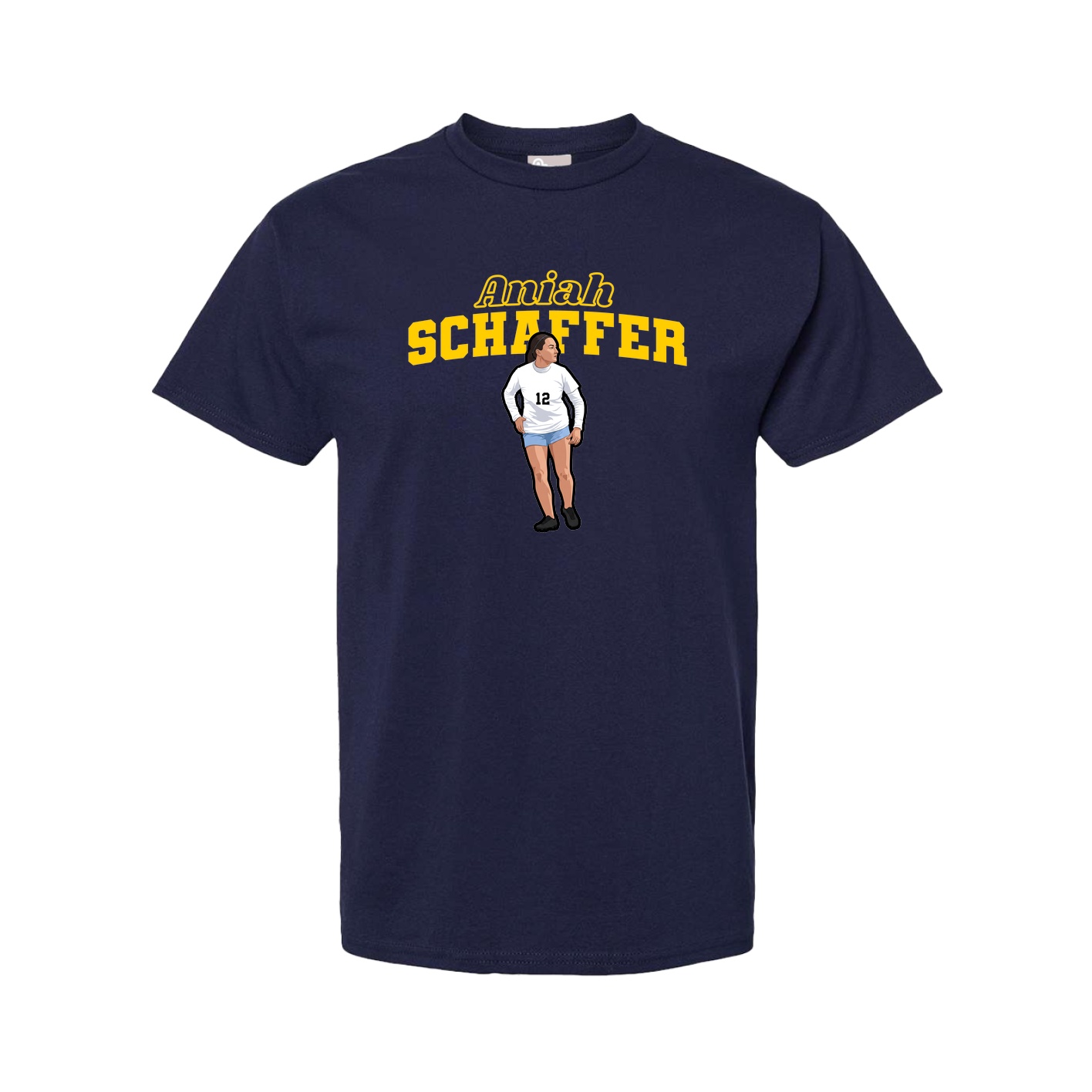 Tee — Name Arch in Navy