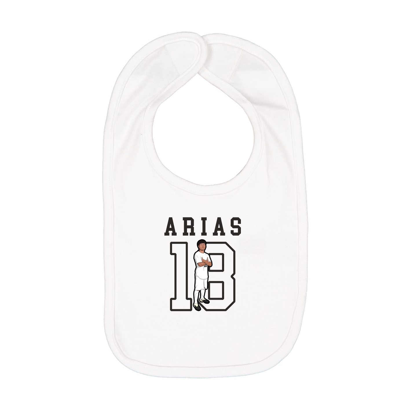 Infant Bib — Shirsey in White