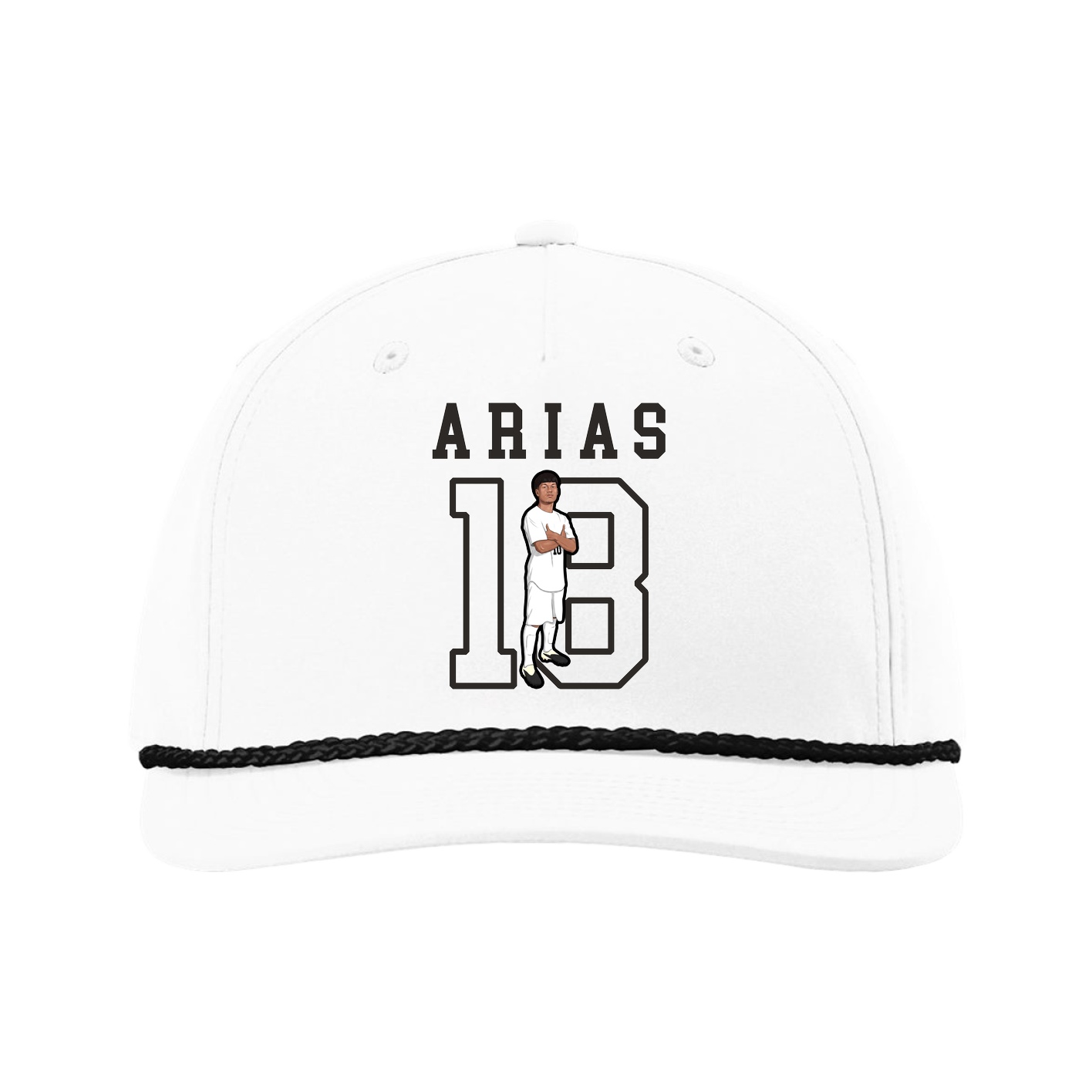 Five-Panel Classic Rope Cap — Shirsey in White