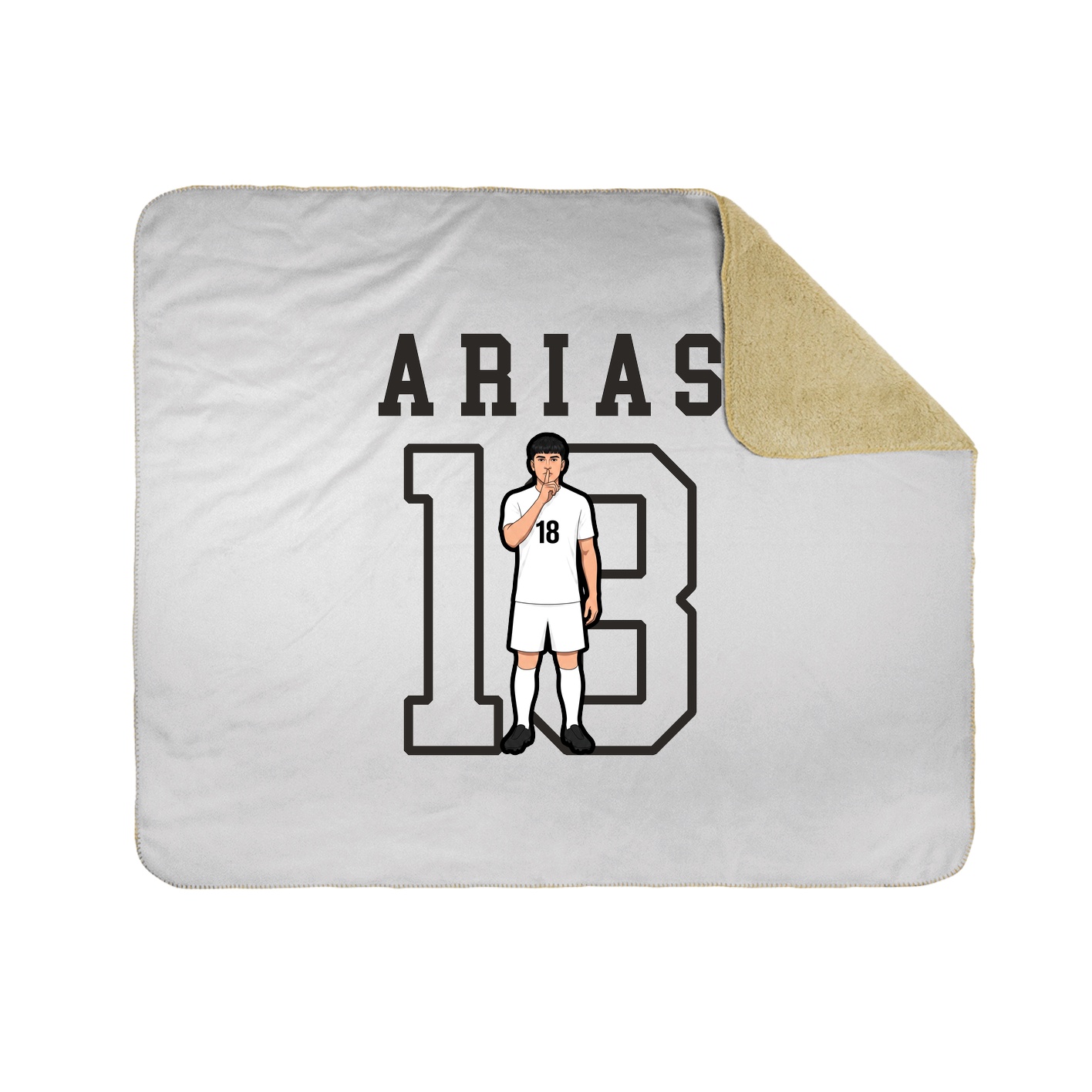 Throw Blanket — Shirsey in White