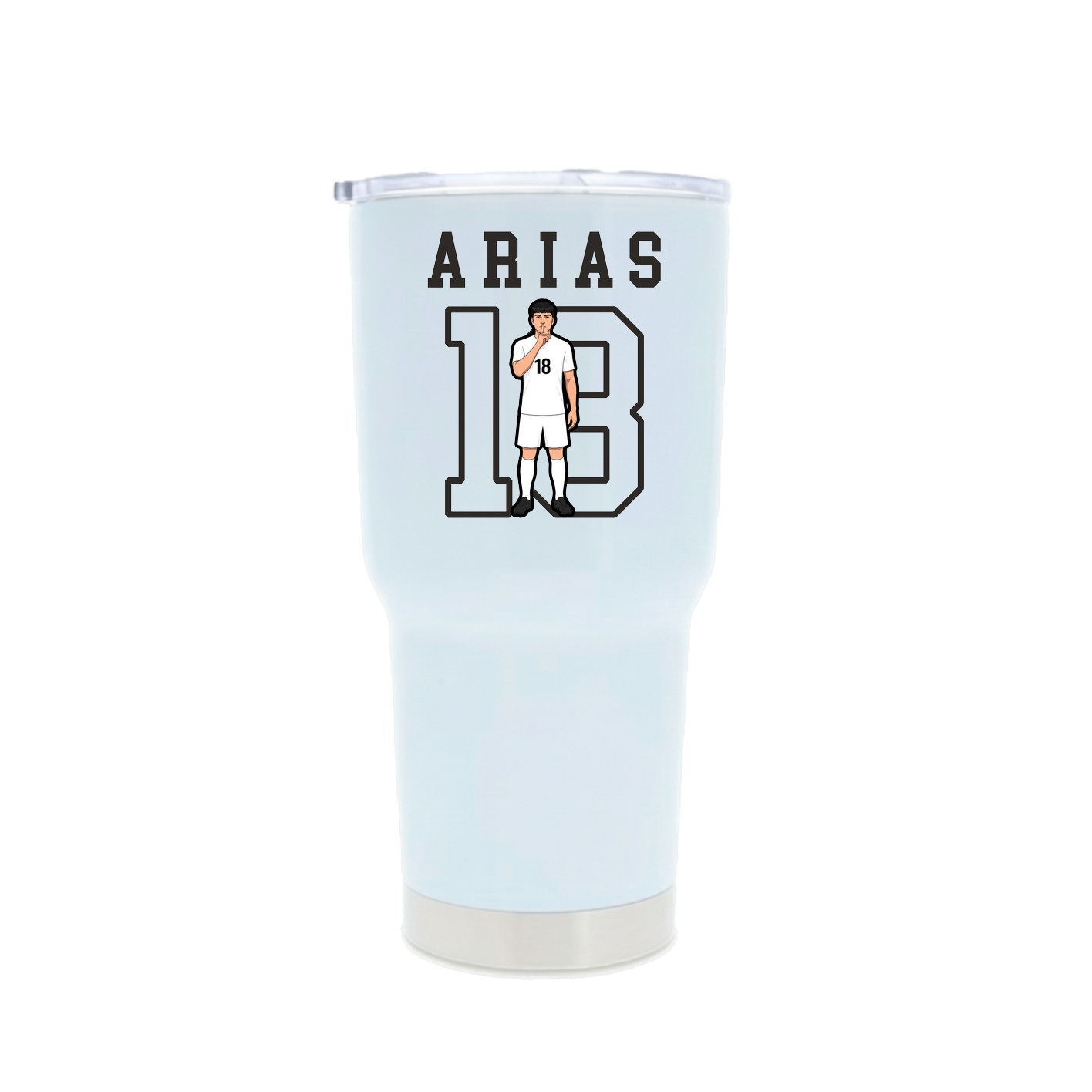 30oz Stainless Steel Tumbler — Shirsey in White