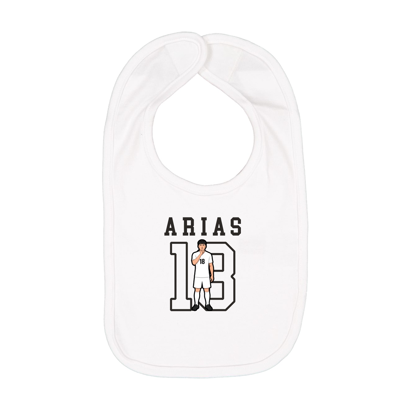 Infant Bib — Shirsey in White