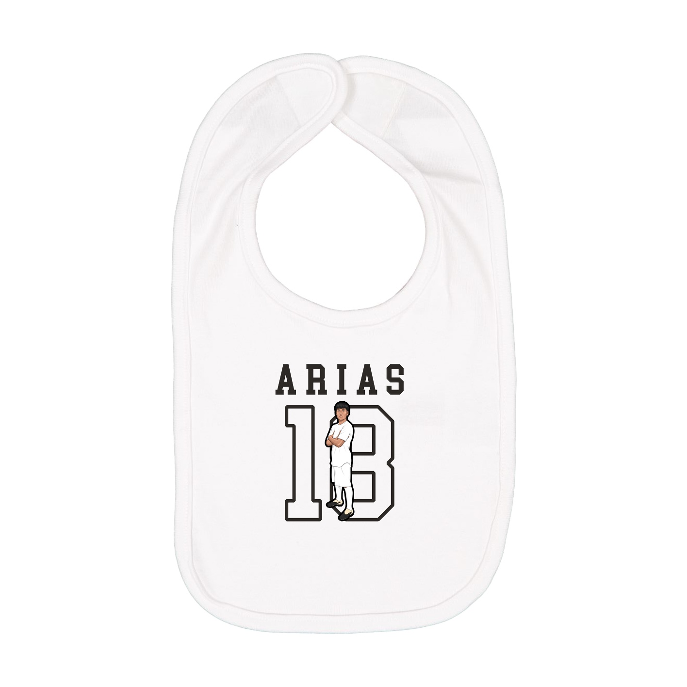 Infant Bib — Shirsey in White