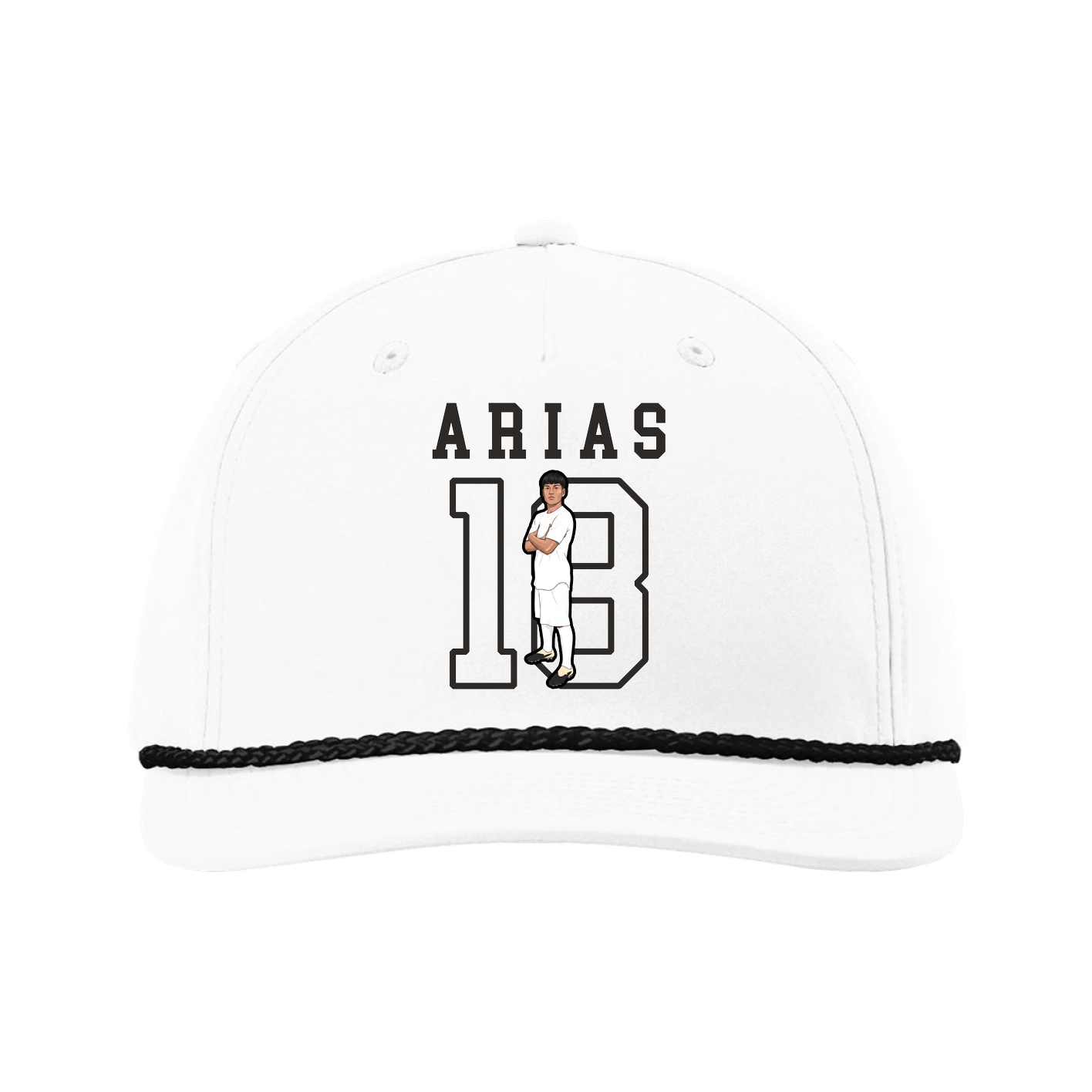 Five-Panel Classic Rope Cap — Shirsey in White