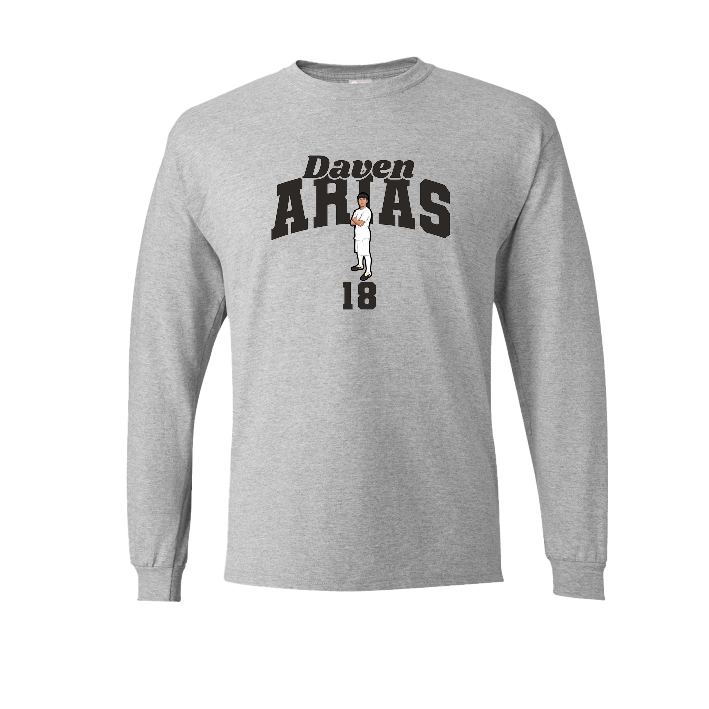 Long Sleeve Tee — Signature Arch in Grey