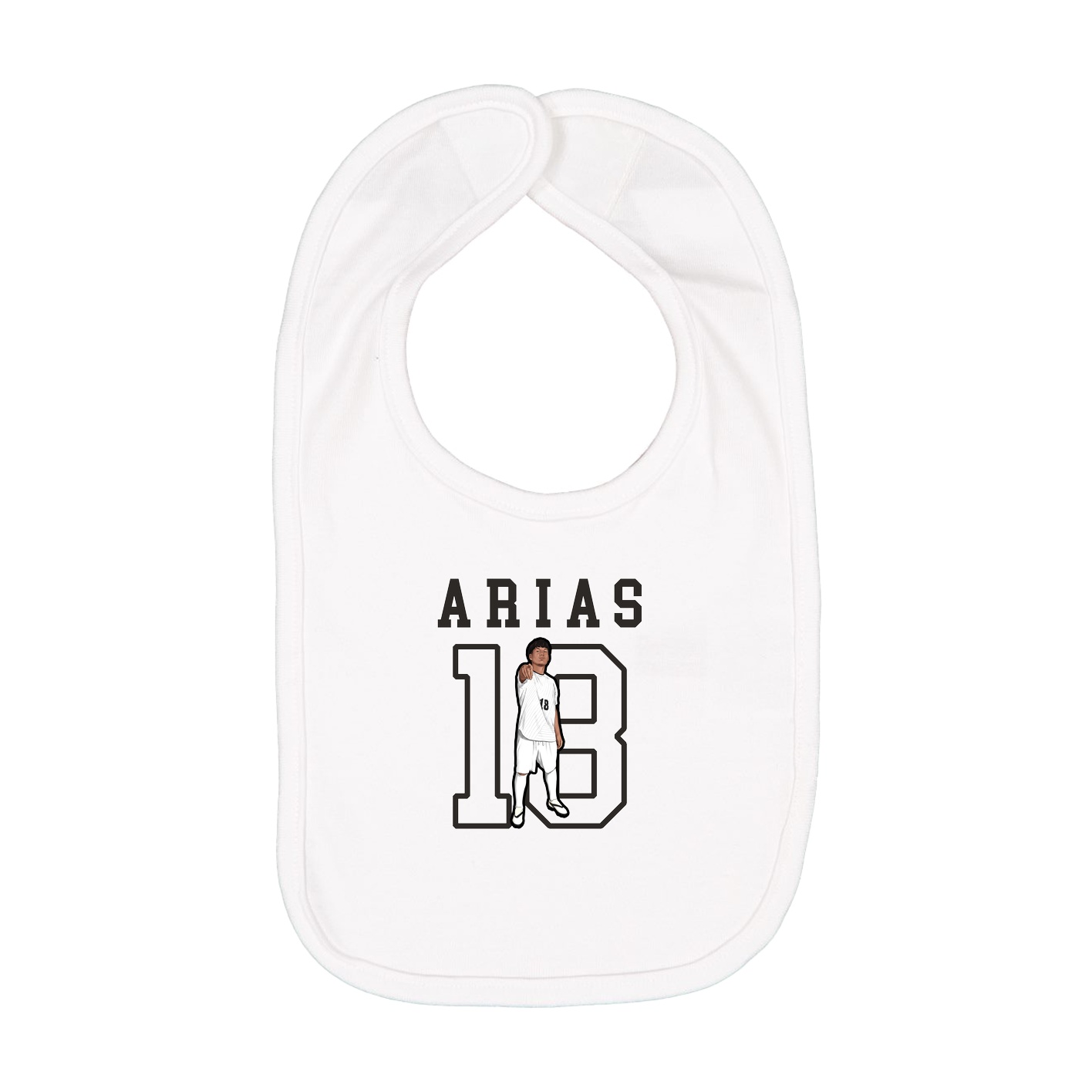 Infant Bib — Shirsey in White