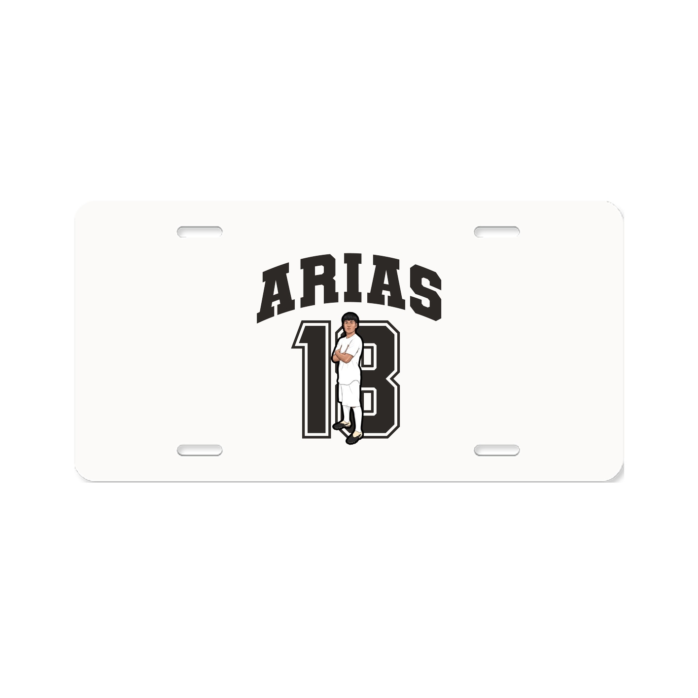License Plate — Number in Classic