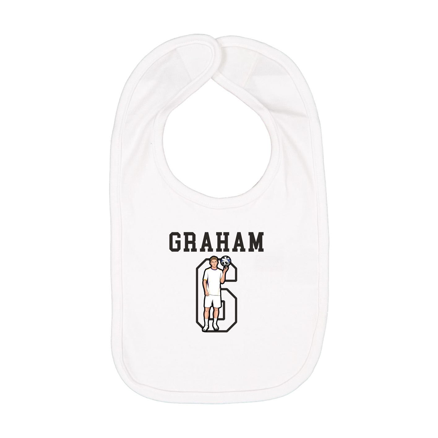 Infant Bib — Shirsey in White