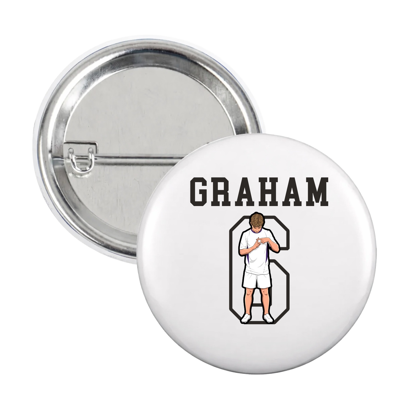 Game Day Button — Shirsey in White
