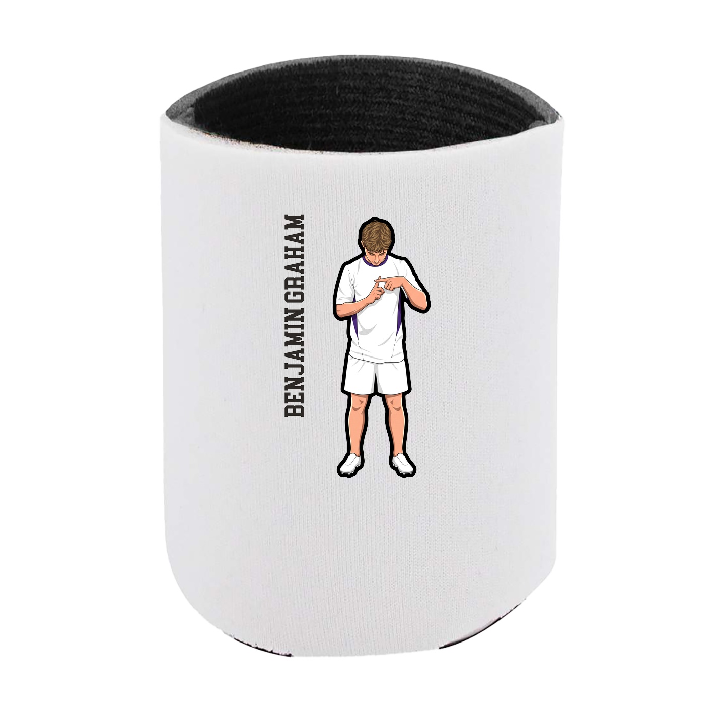 Can Holder — Name Vertical in White