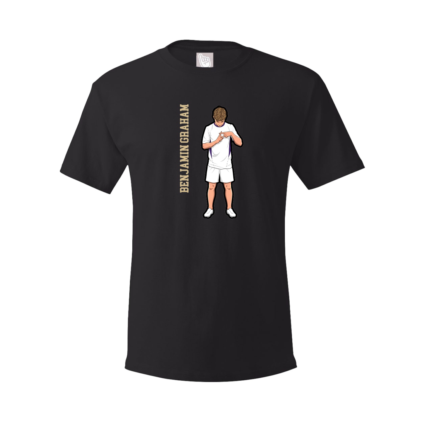 Tee — Name Vertical in Black