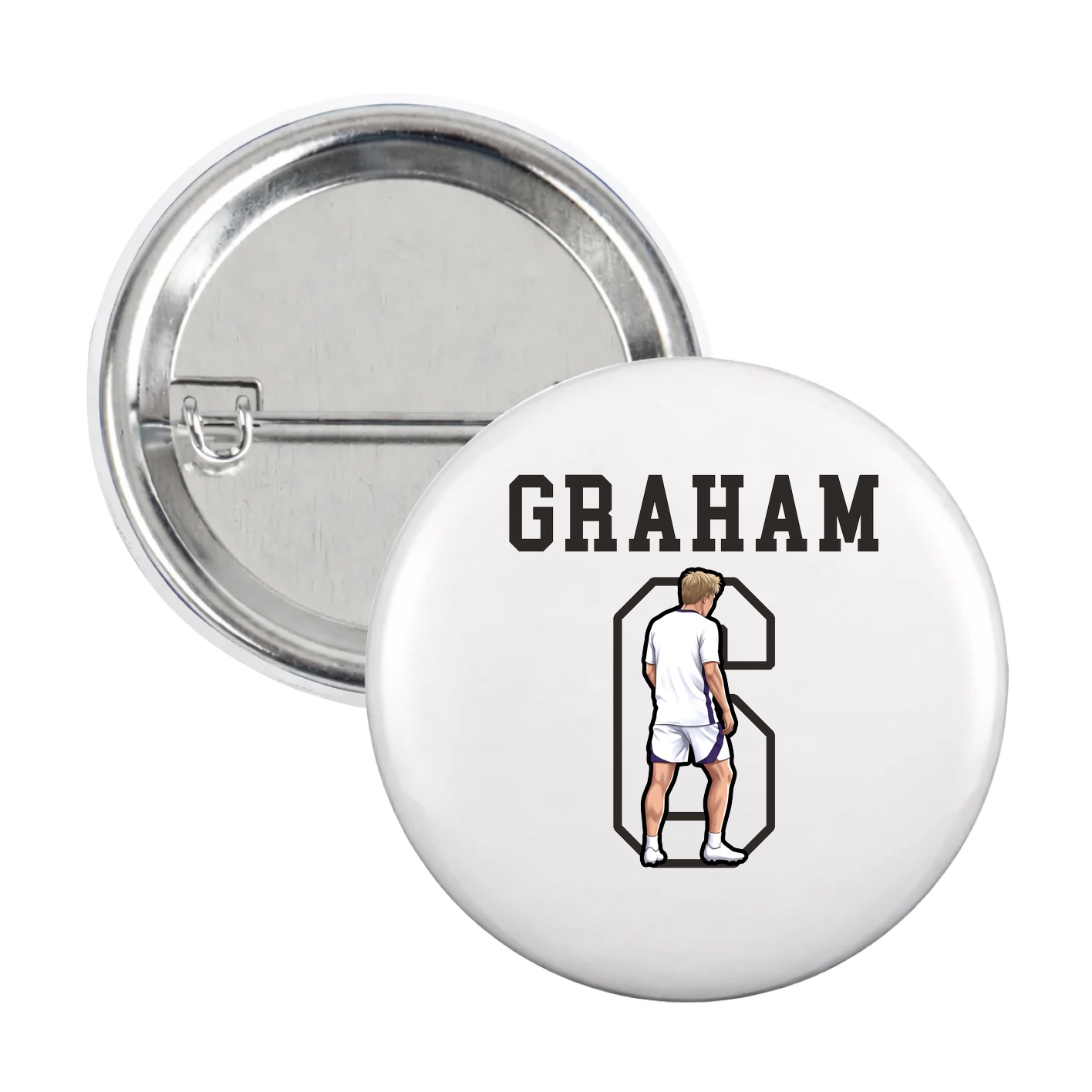 Game Day Button — Shirsey in White