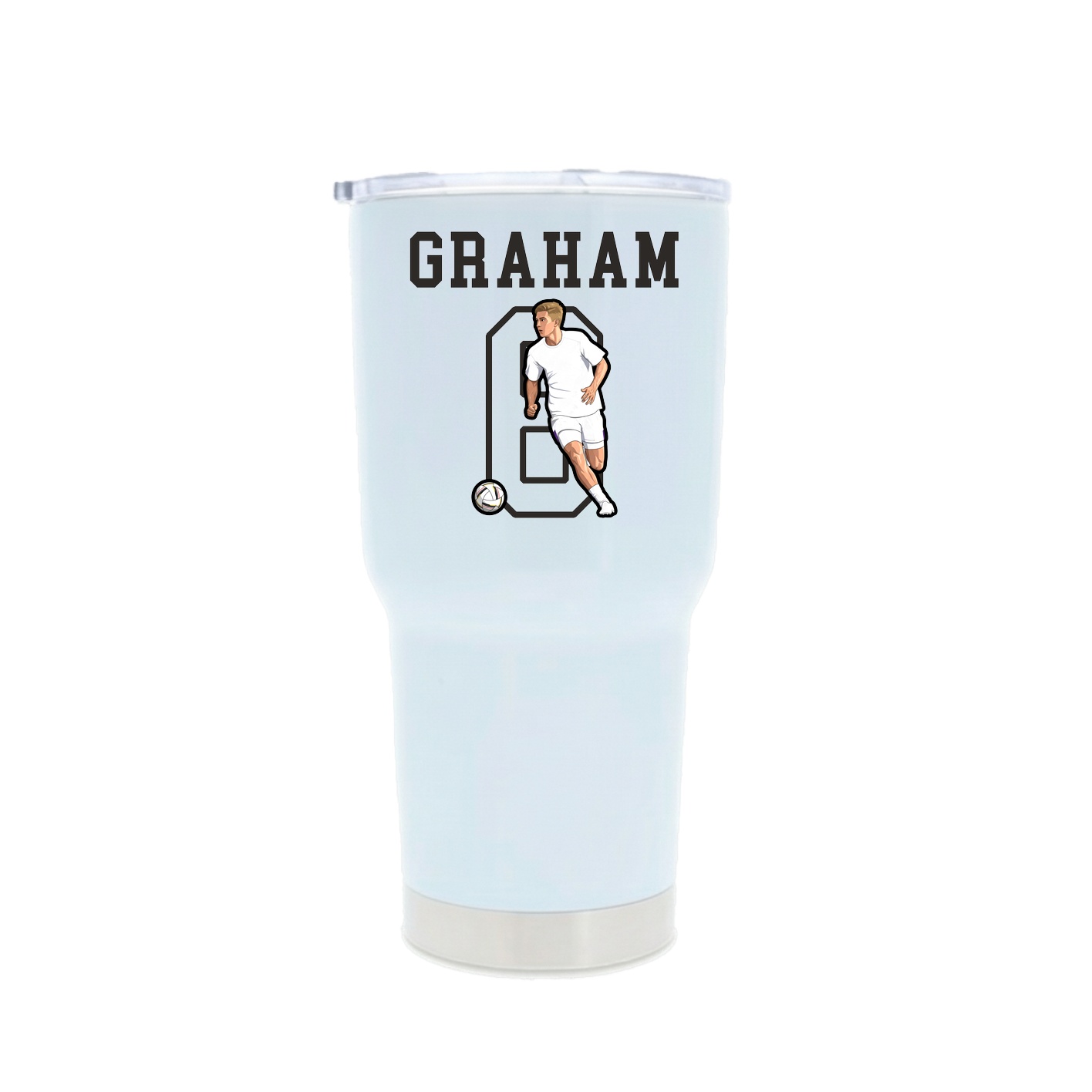 30oz Stainless Steel Tumbler — Shirsey in White