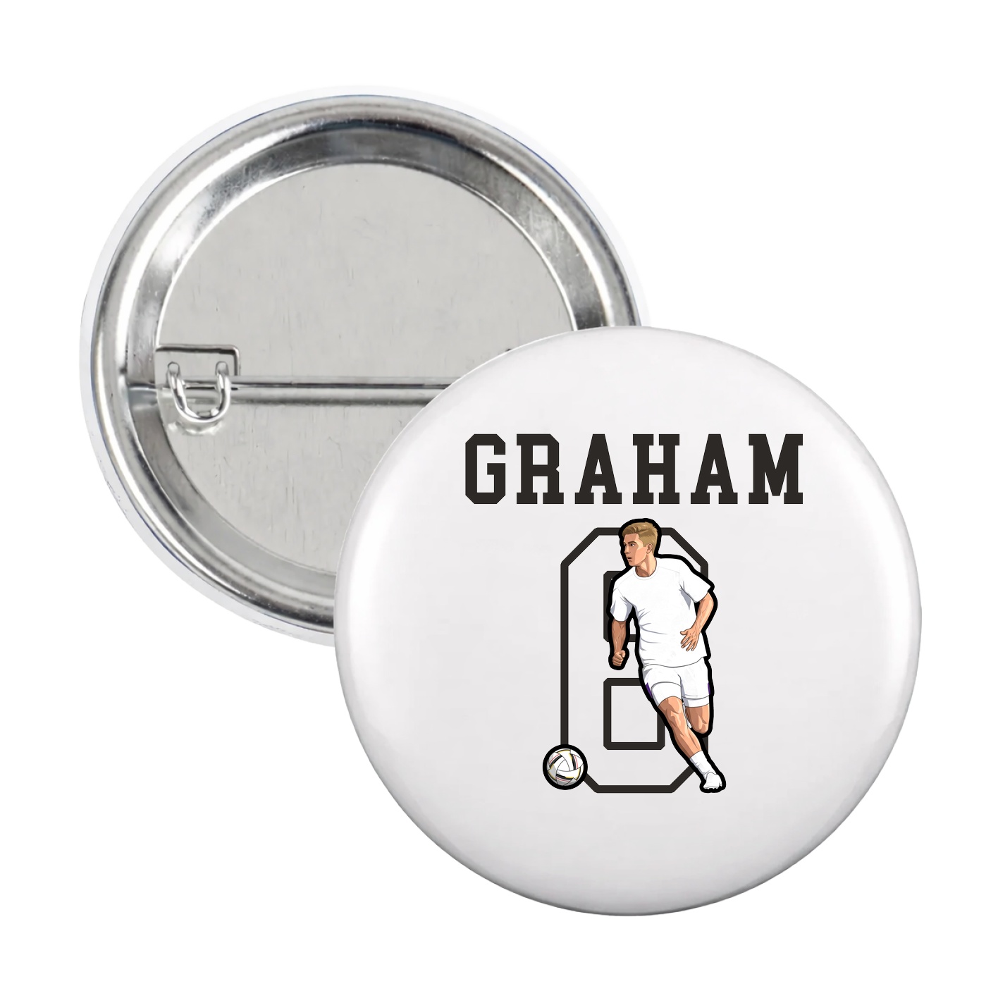 Game Day Button — Shirsey in White