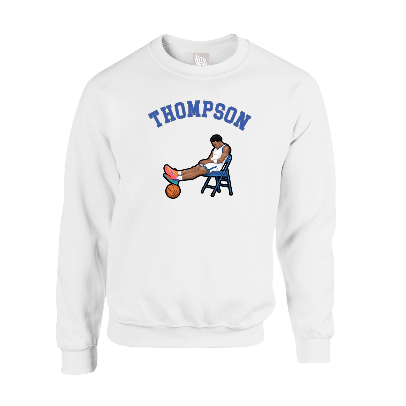 Fleece Crew — Shirsey Arch in White
