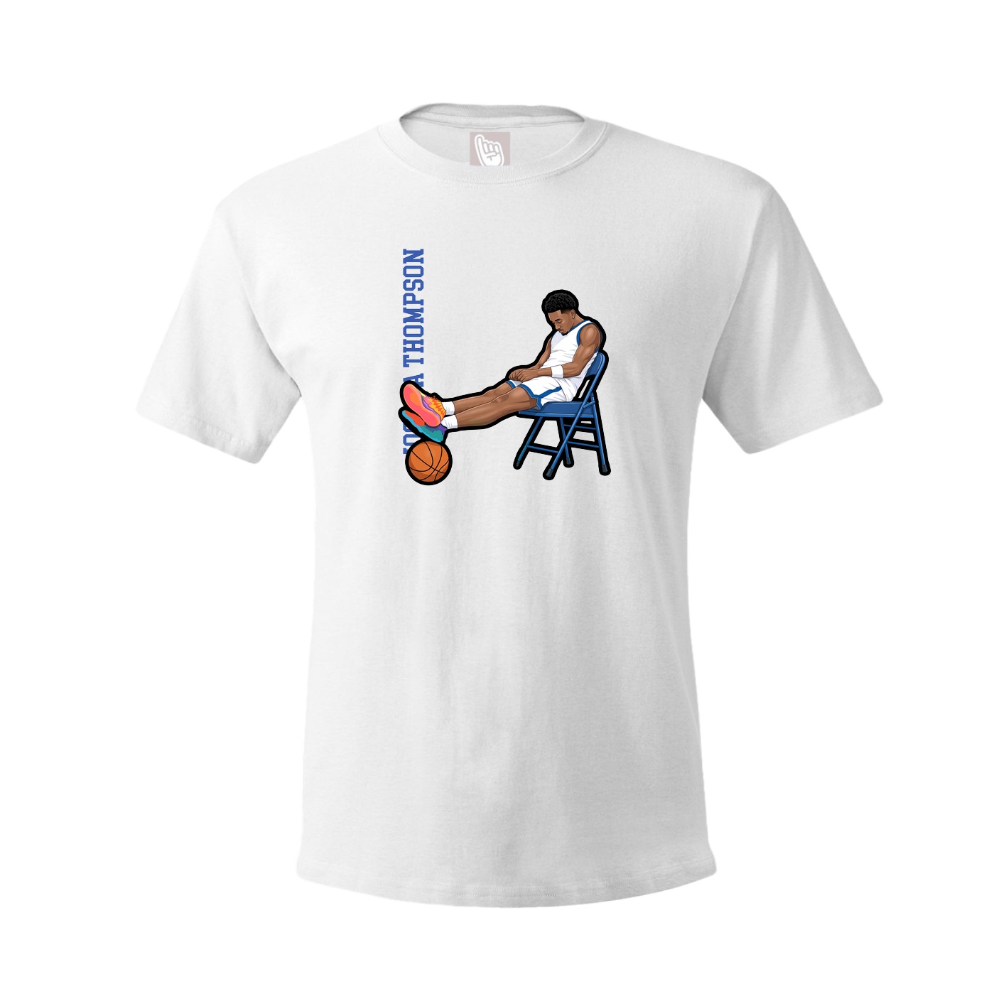 Tee — Name Vertical in White