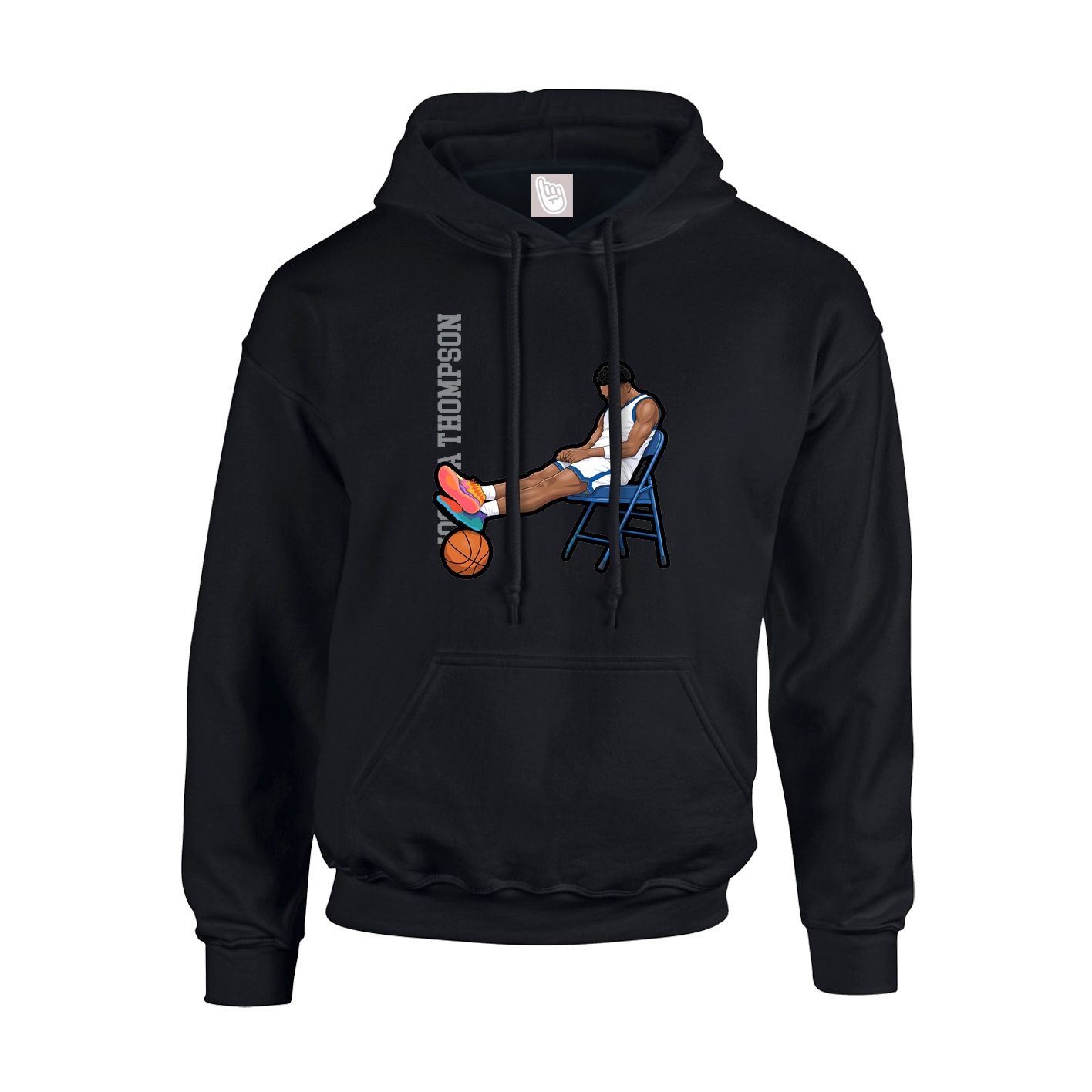 Hoodie — Name Vertical in Black