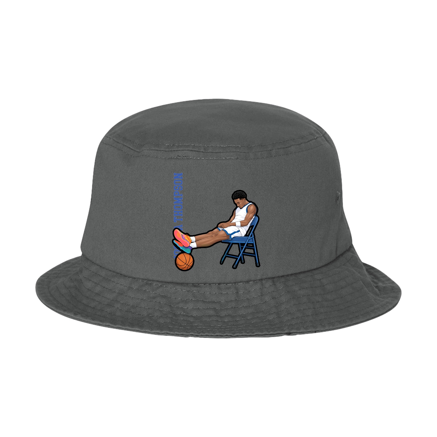 Bucket Cap — Name Vertical in Grey