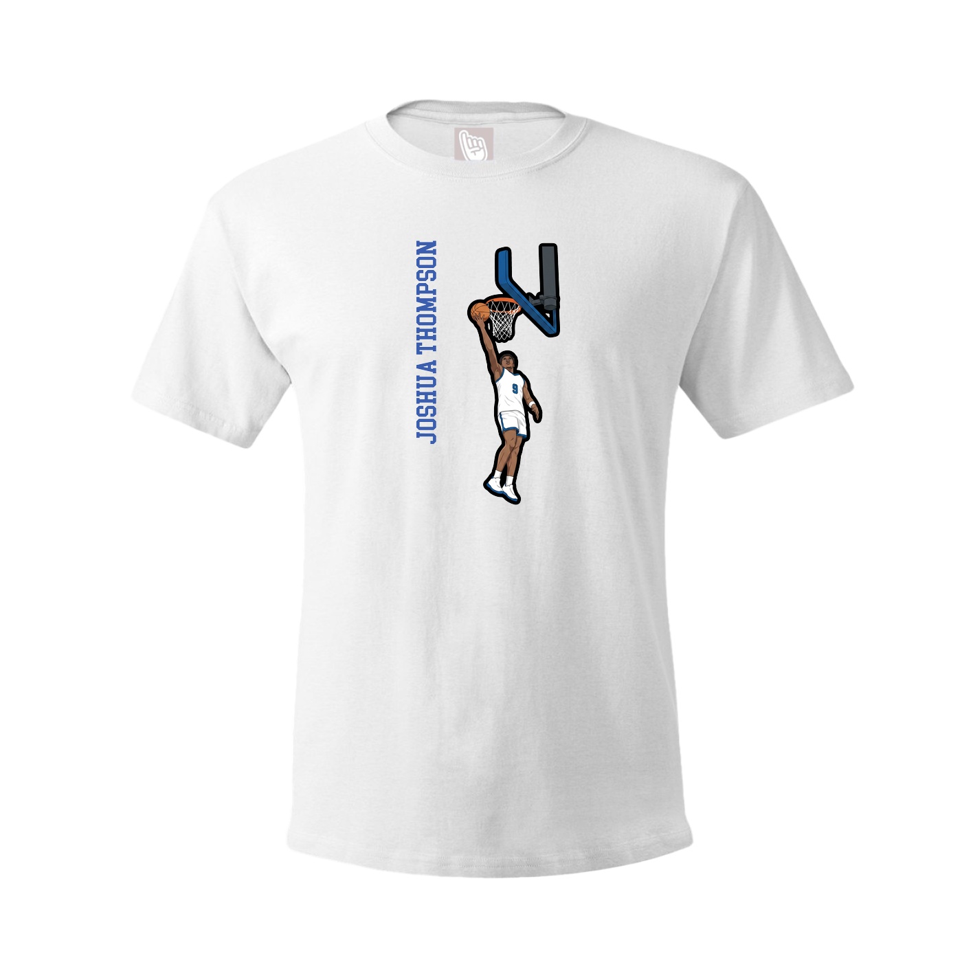 Tee — Name Vertical in White