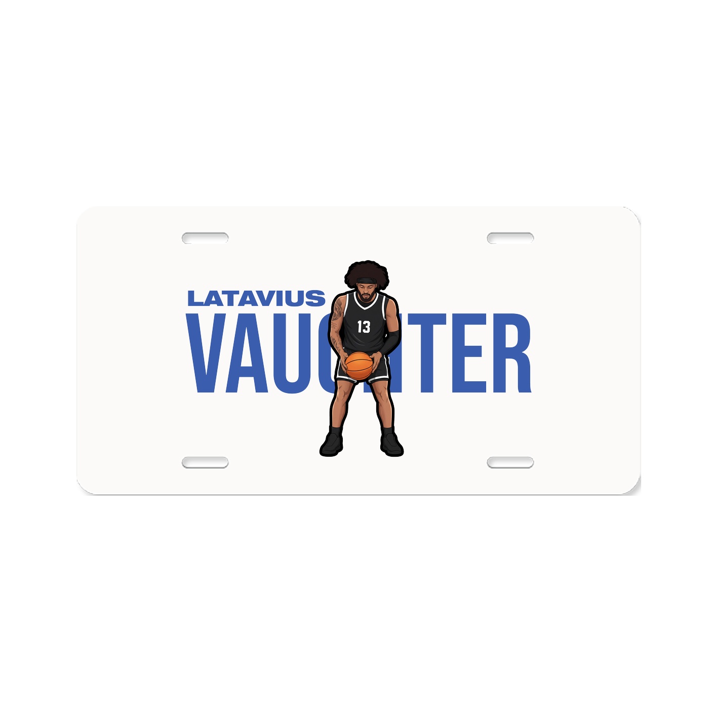 License Plate — Player Name in Classic