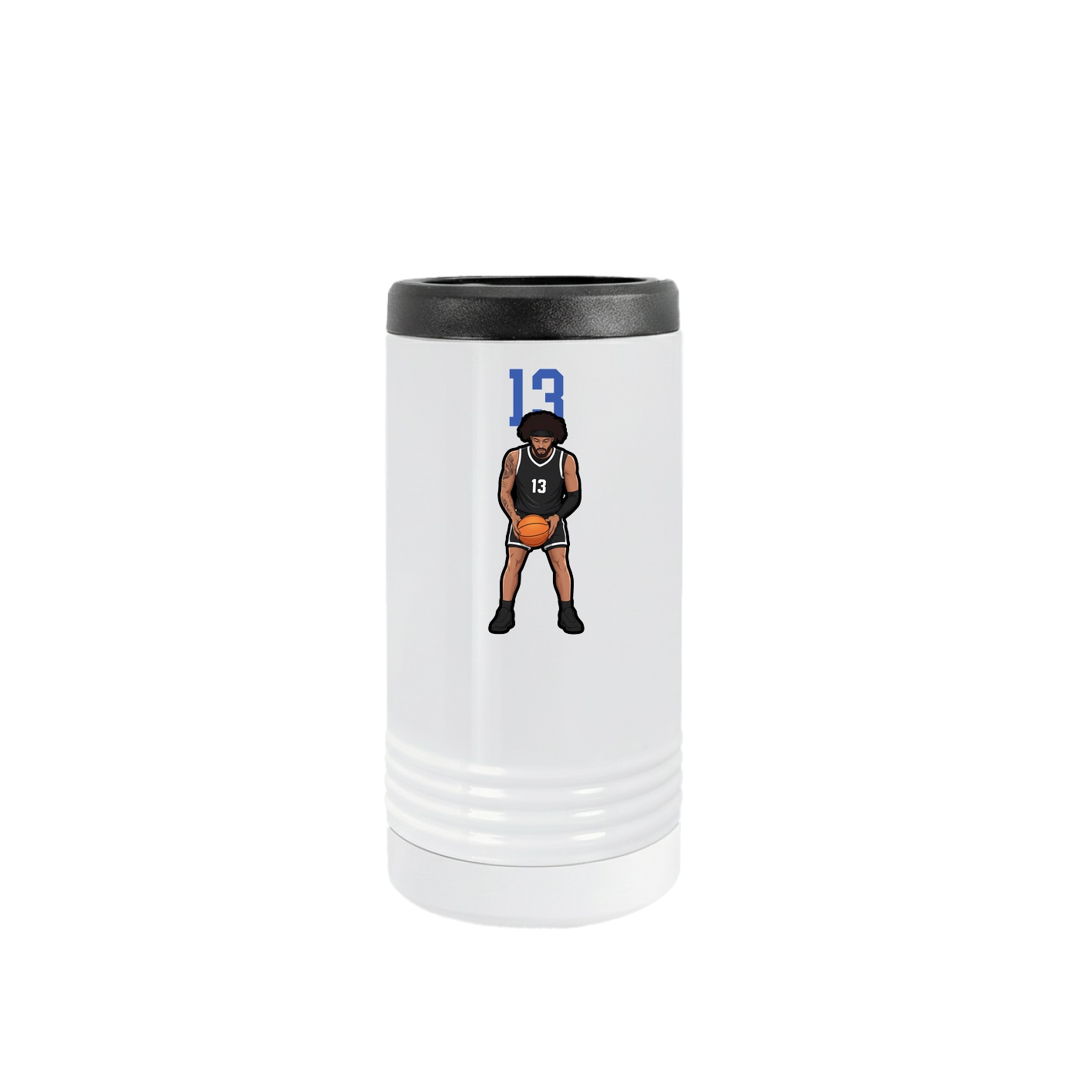 Slim Beverage Holder — Number Top in White