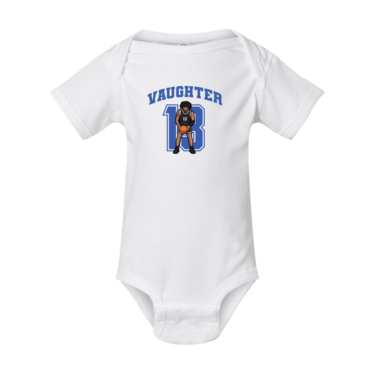 Baby Onesie — Number in White