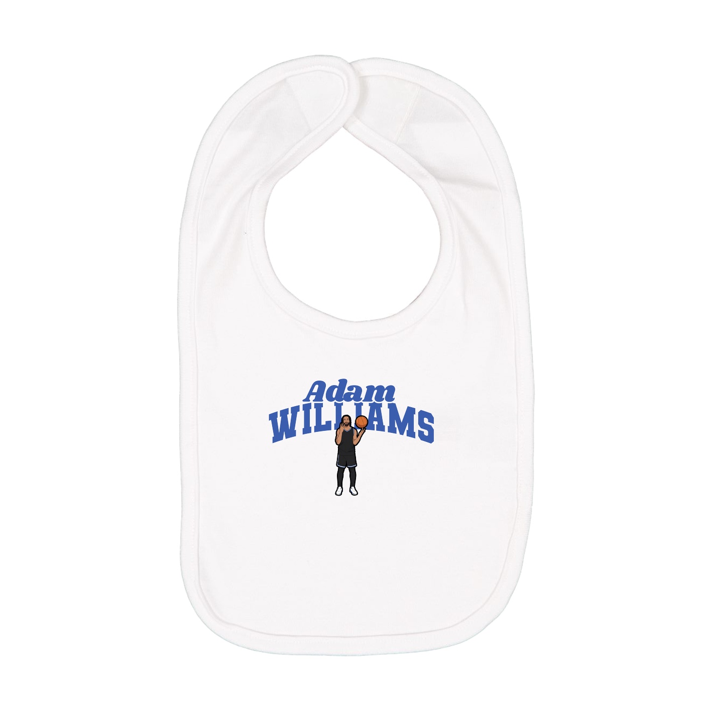 Infant Bib — Signature Arch in White