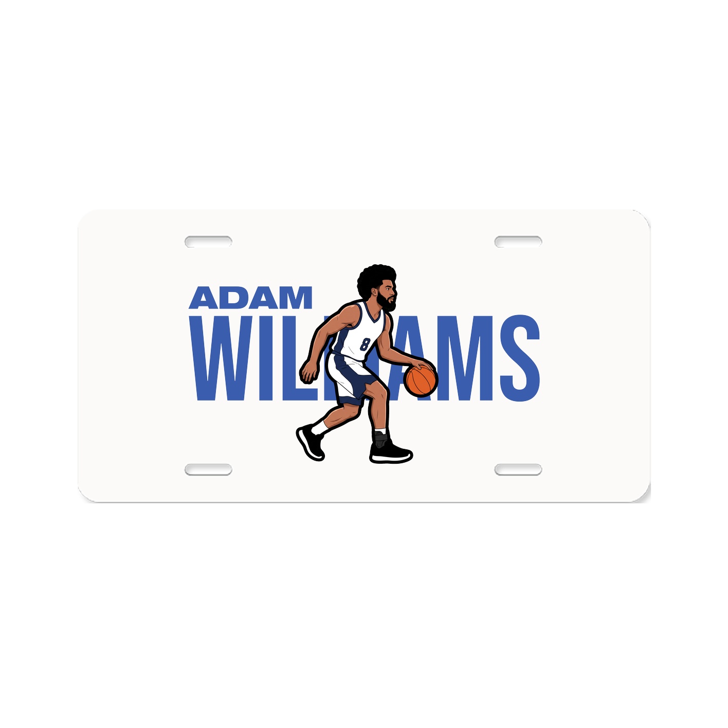 License Plate — Player Name in Classic