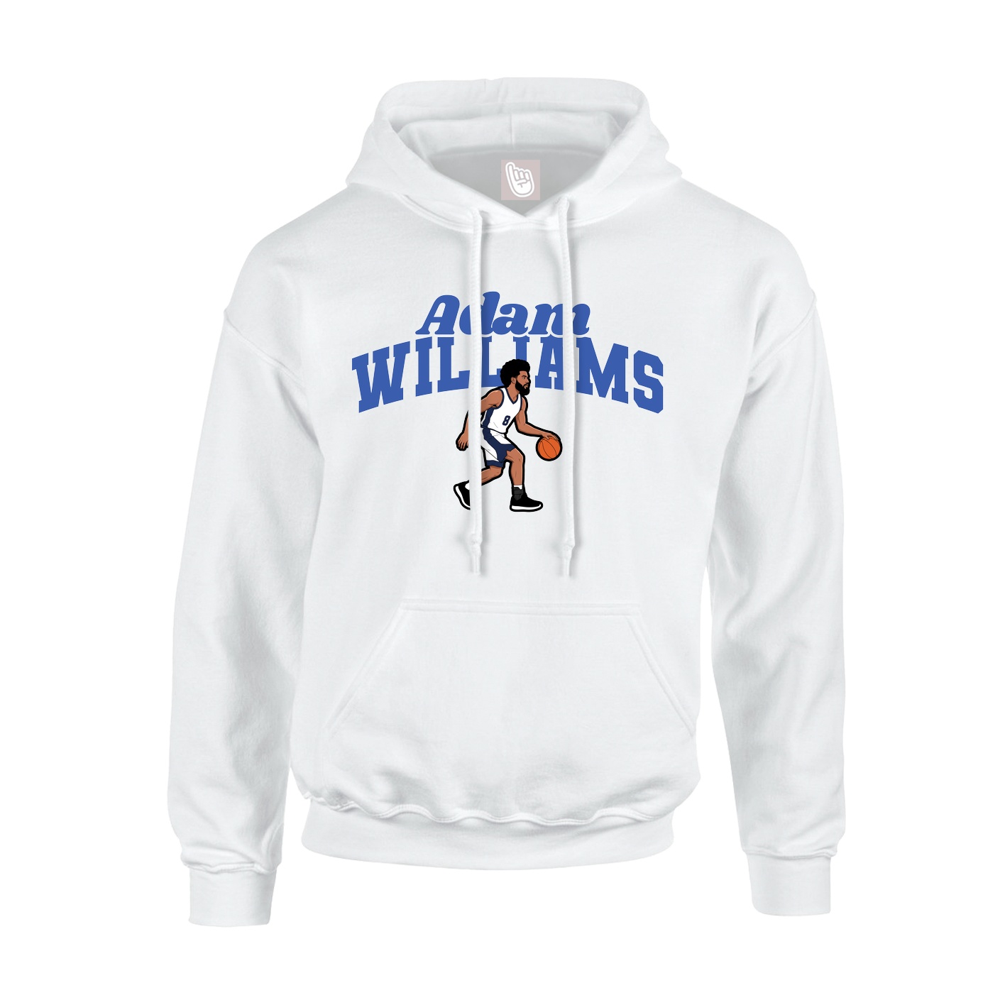 Hoodie — Signature Arch in White