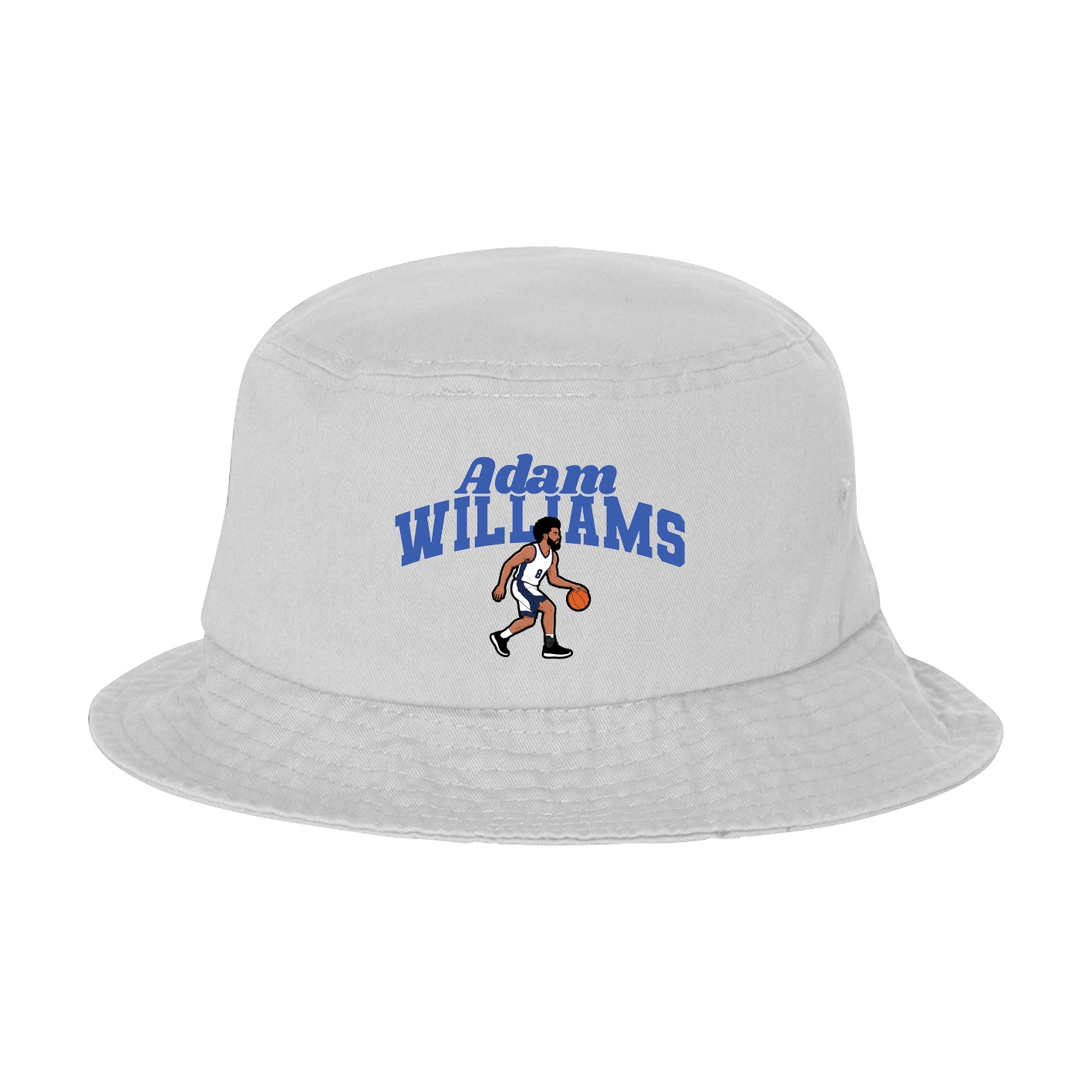 Bucket Cap — Signature Arch in White