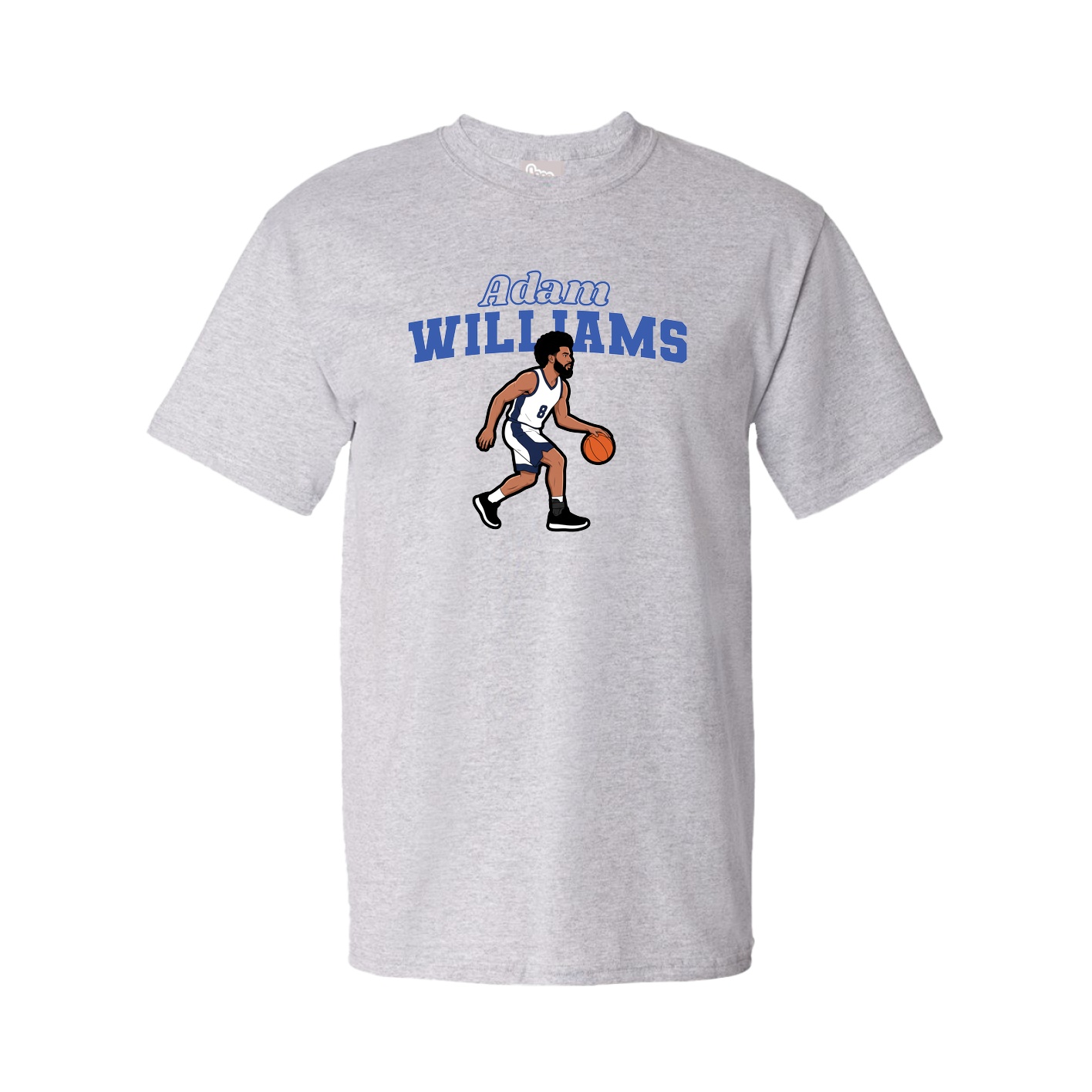 Youth Tee — Name Arch in Grey