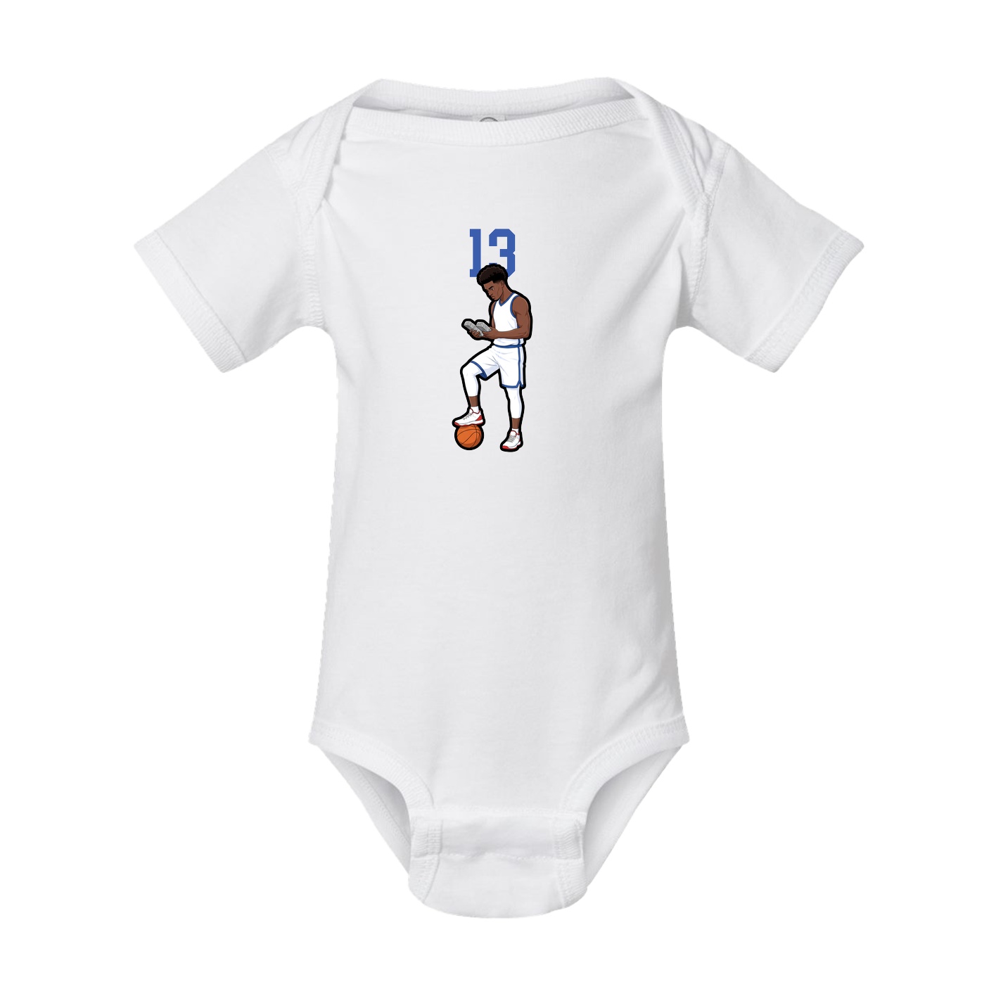 Baby Onesie — Number Top in White