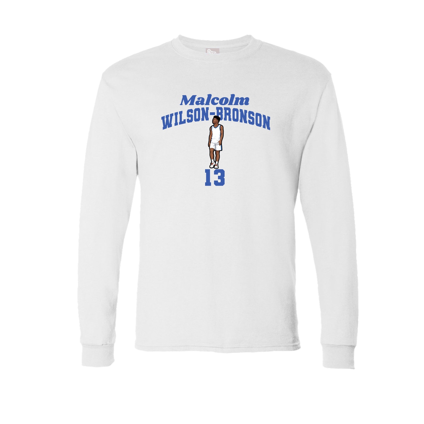 Long Sleeve Tee — Signature Arch in White