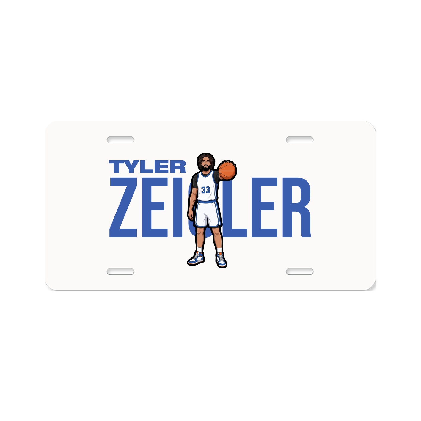 License Plate — Player Name in Classic