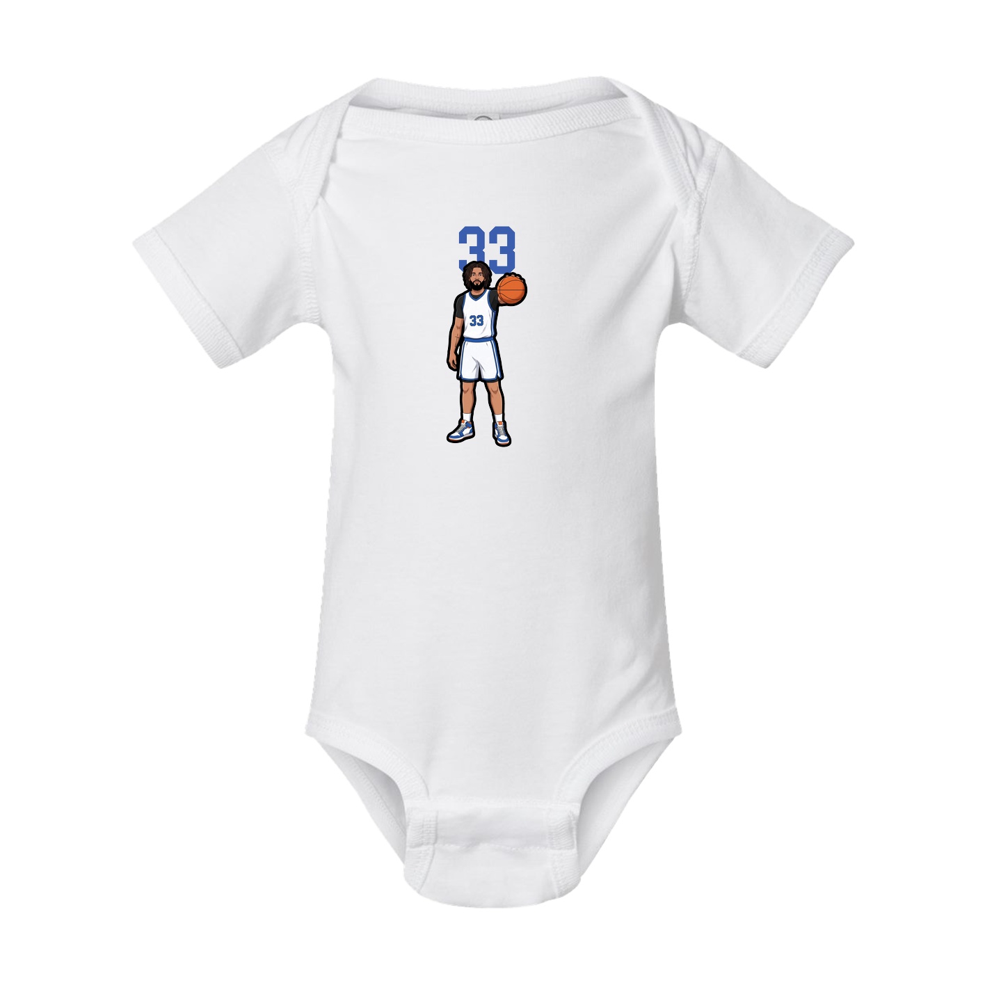 Baby Onesie — Number Top in White