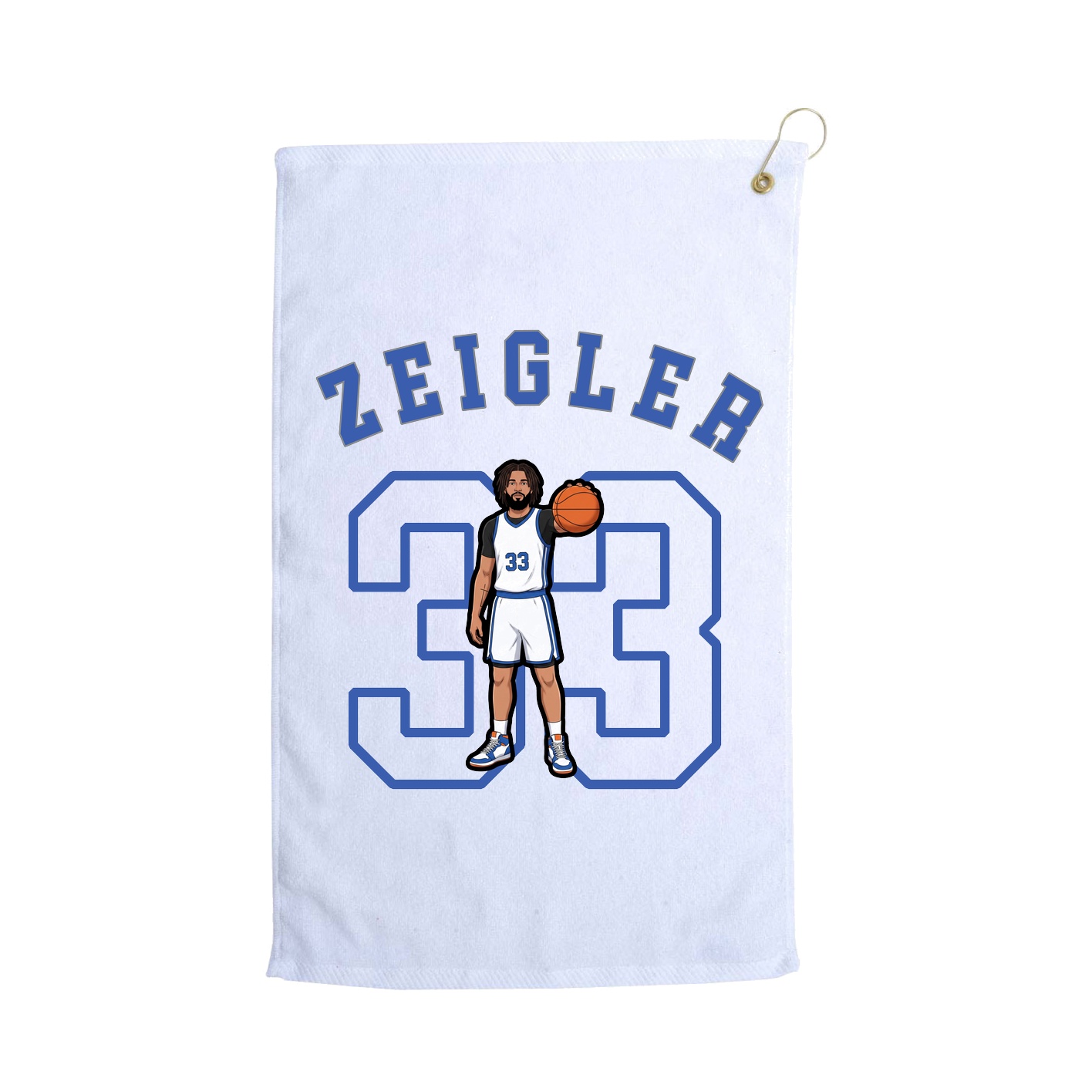 Golf Towel — Shirsey Arch in White