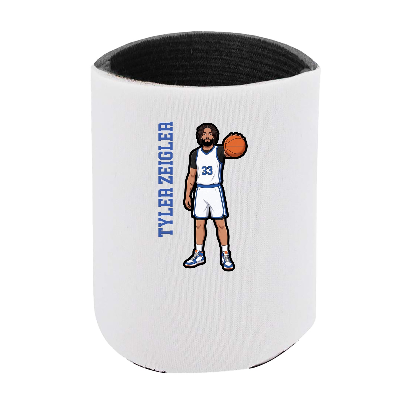 Can Holder — Name Vertical in White