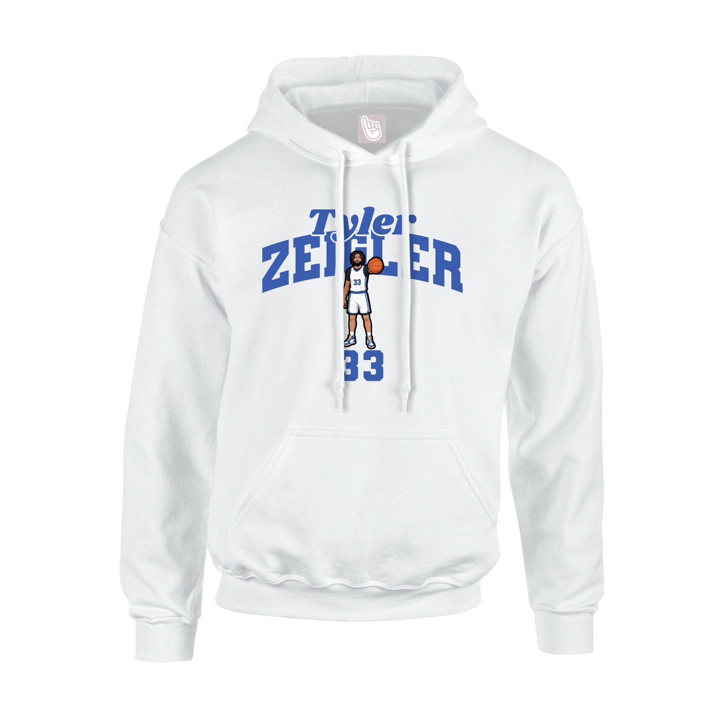 Hoodie — Signature Arch in White