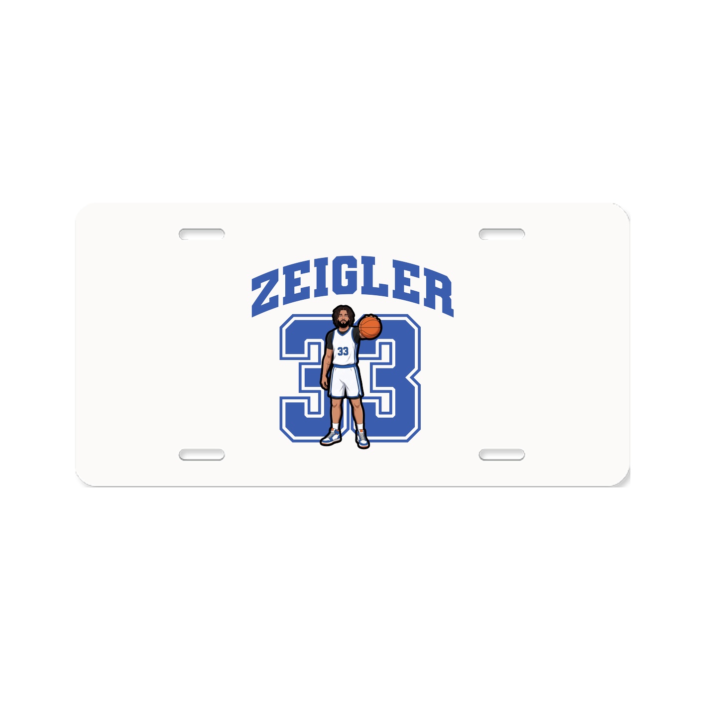 License Plate — Number in Classic